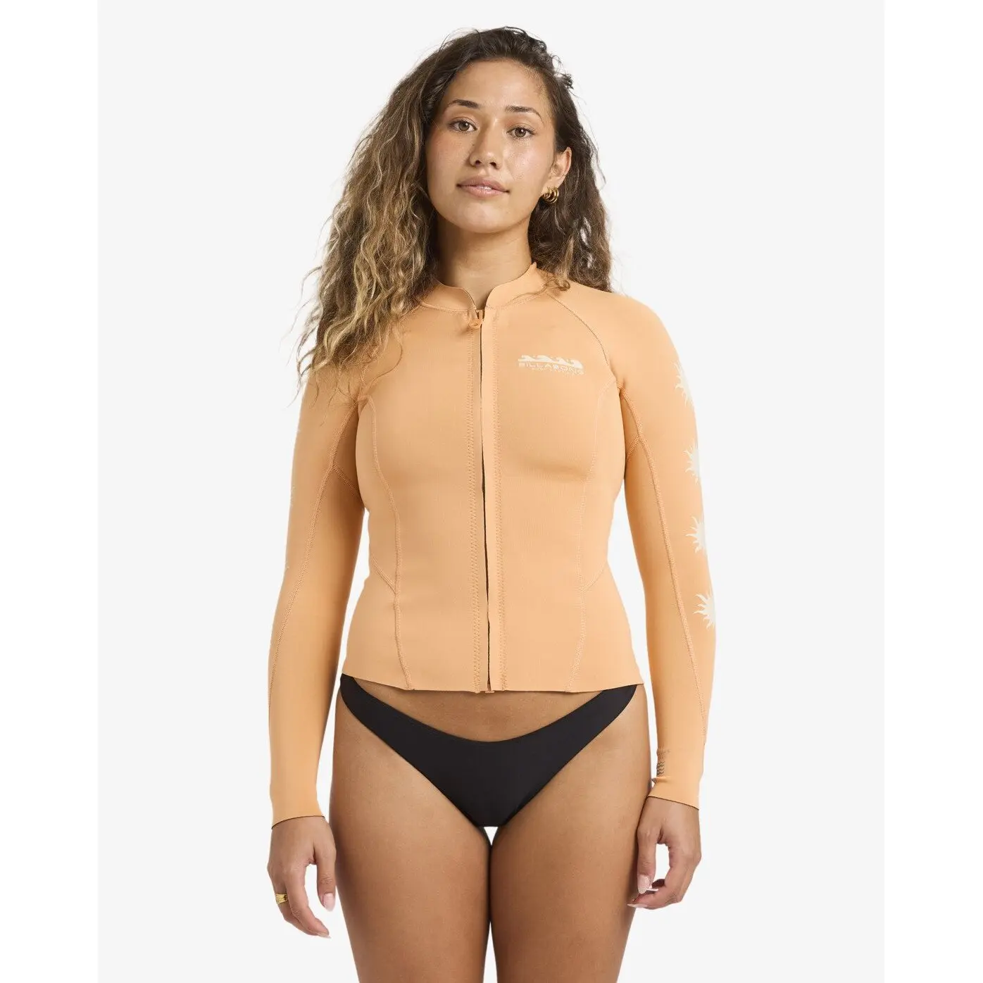 Damen Langarm-Neopren Surf-T-Shirt Billabong Peeky Natural