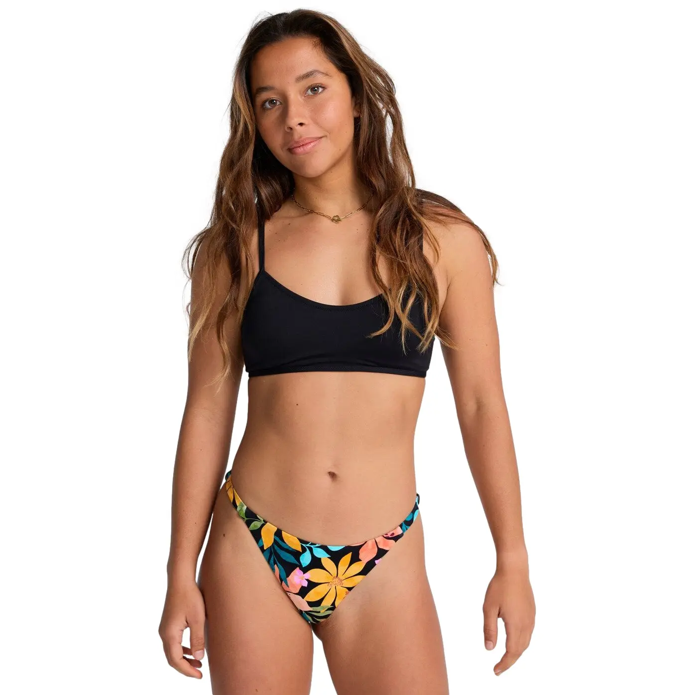 Women's swimsuit top Billabong Sol Searcher Lace Up Trilet