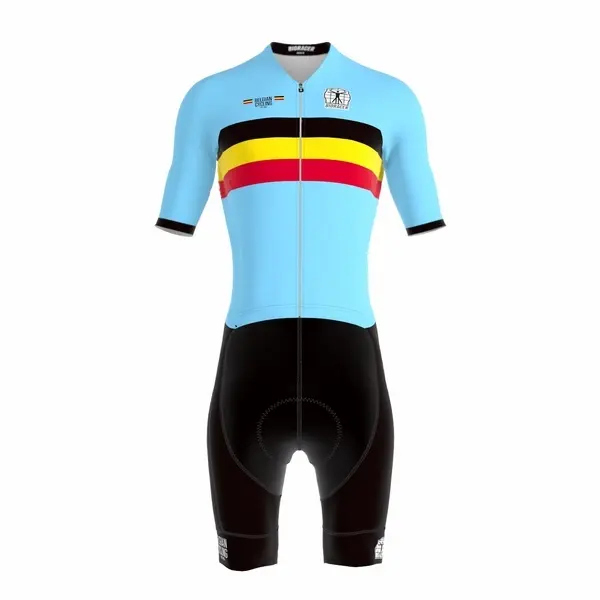 Bioracer Belgium Icon Aero Kortärmig Racepak Veelkleurig L Man
