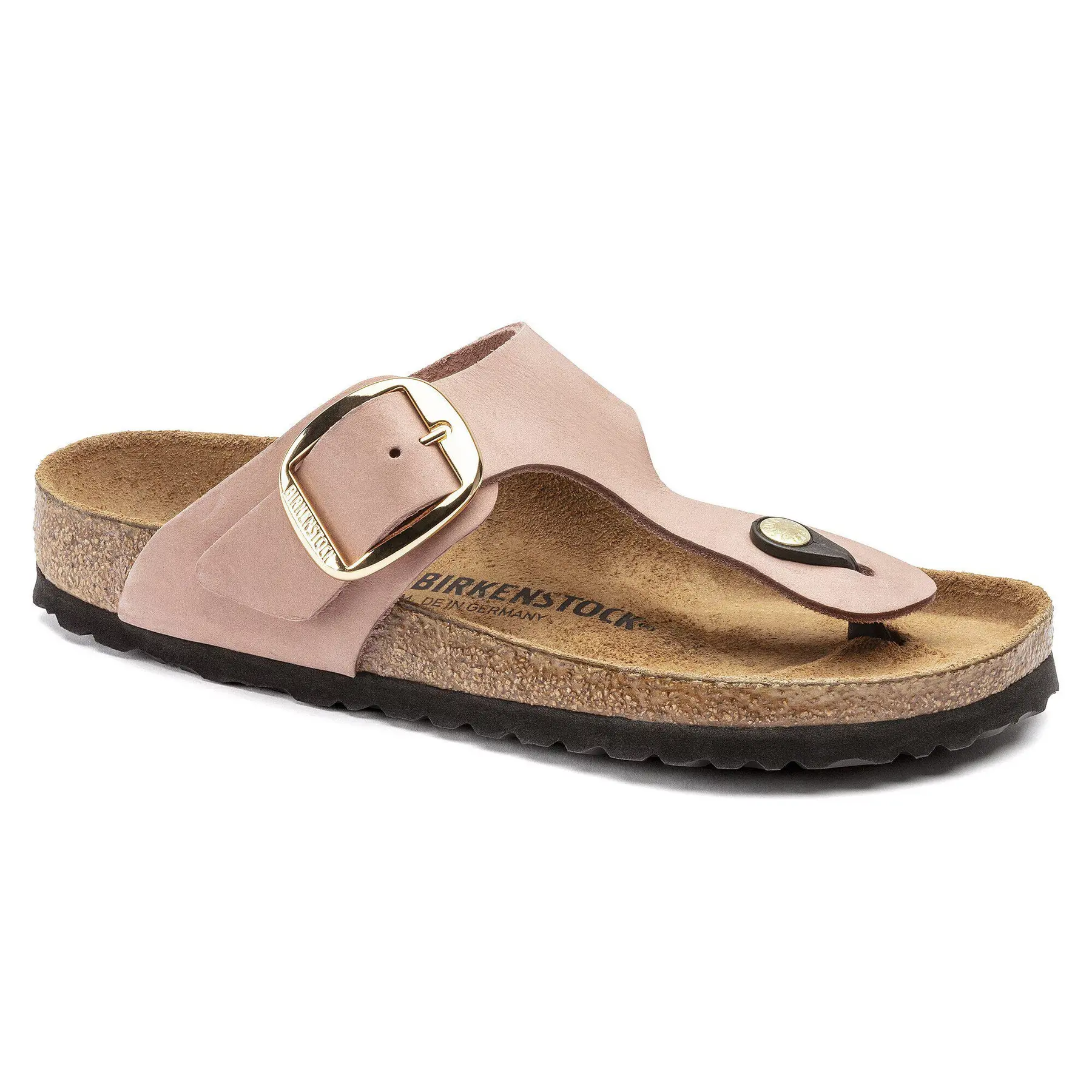 Infradito in pelle scamosciata donna  Gizeh Big Buckle