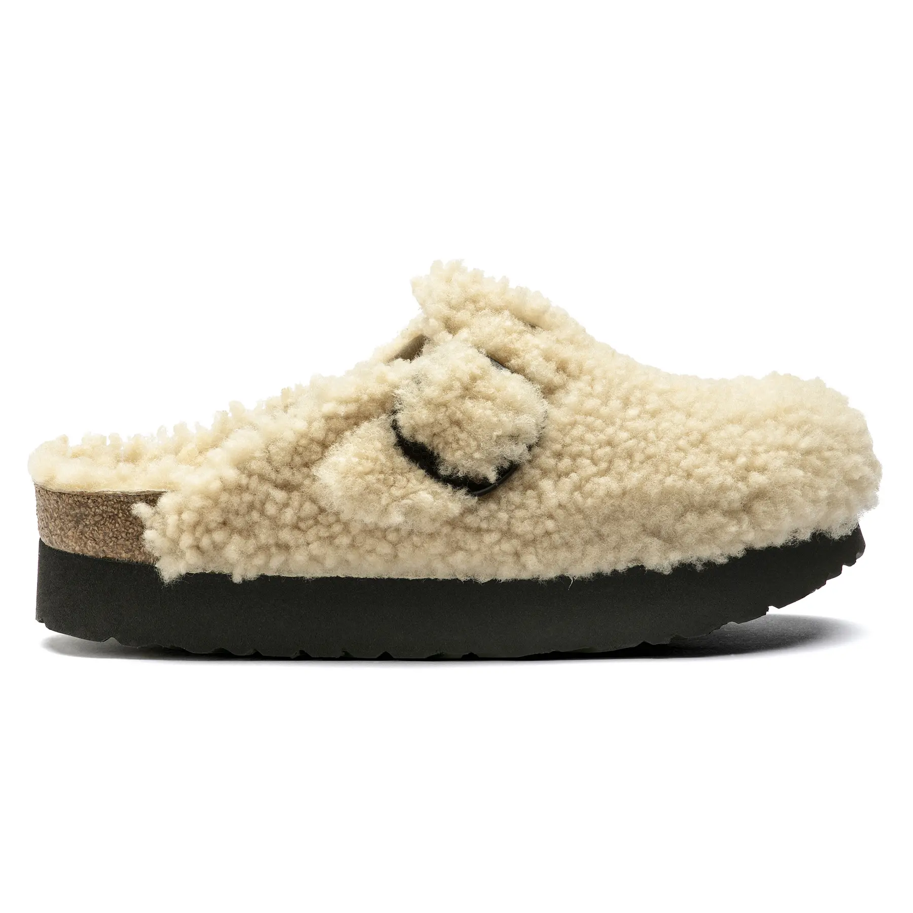Sabot da donna Papillio Boston Big Buckle Platform Fur