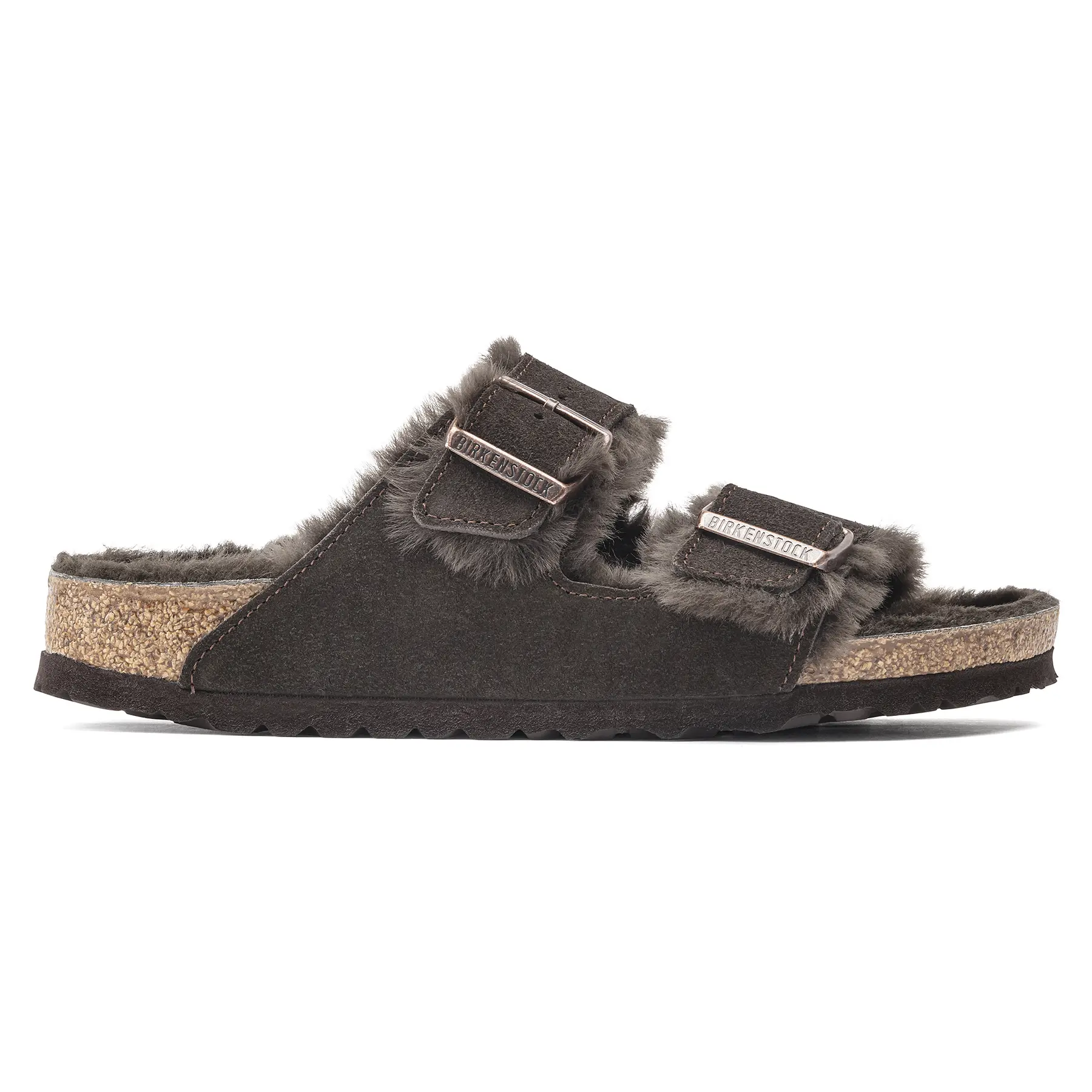 Sandali Birkenstock Arizona Suede Leather Fur