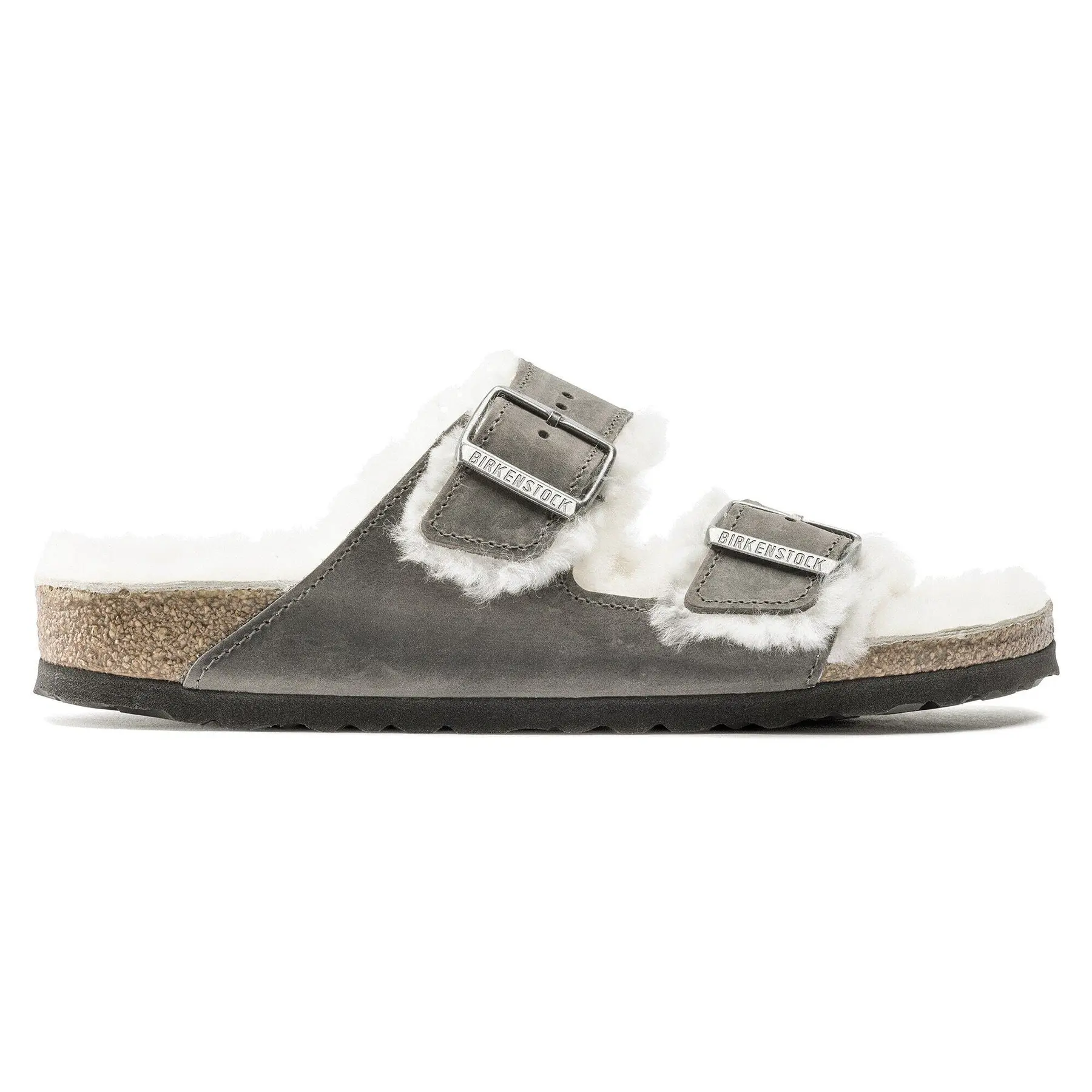 Birkenstock Arizona Shearling Embossed Oiled Leather
