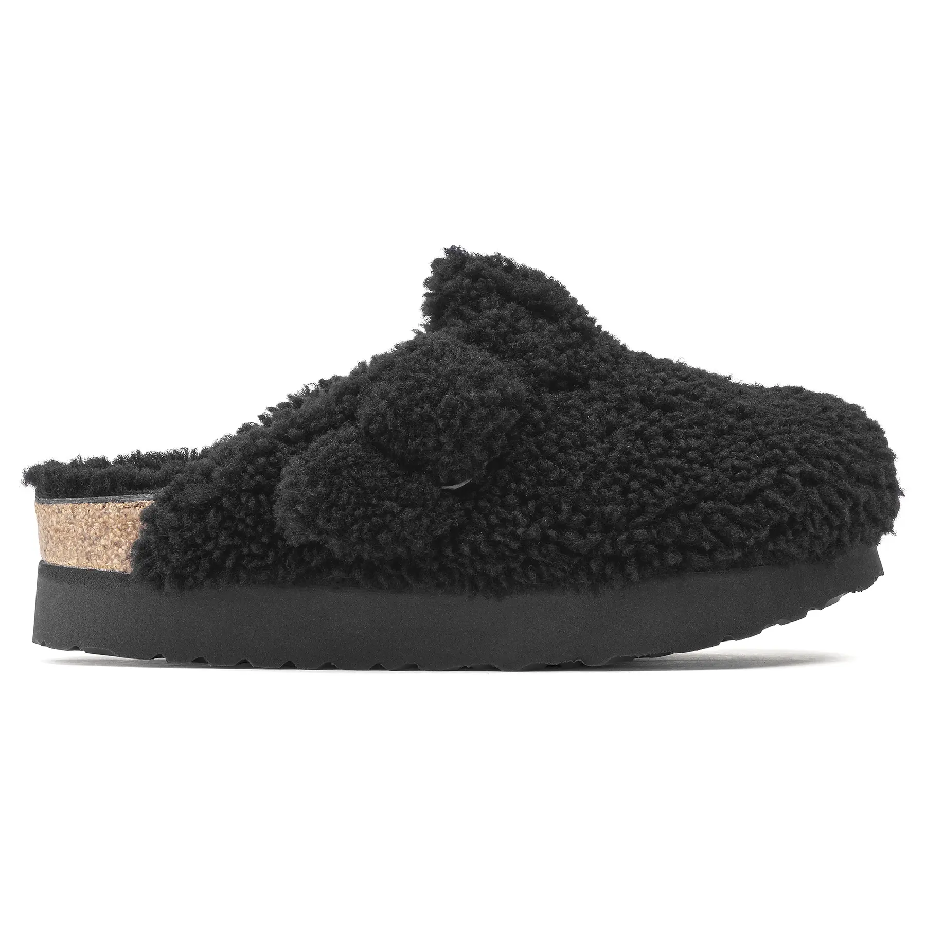 Sabot da donna Papillio Boston Big Buckle Platform Fur