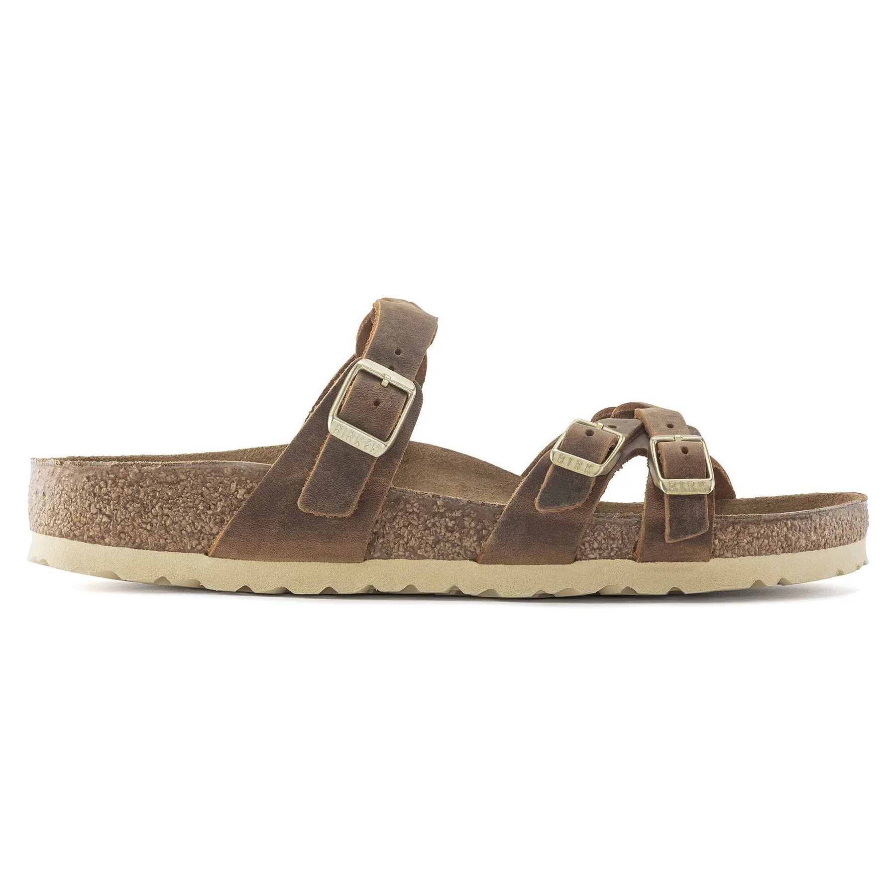 Pantoletten für Damen Birkenstock Franca Oiled Leather