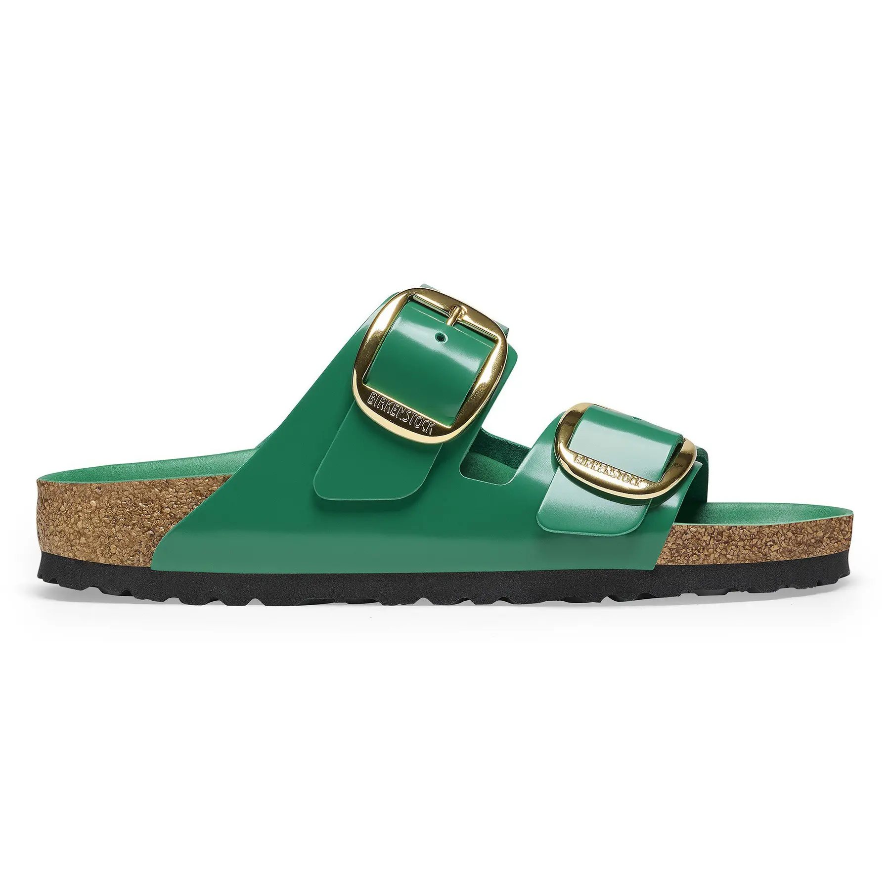Ciabattine da donna Birkenstock Arizona Big Buckle Natural Leather Patent