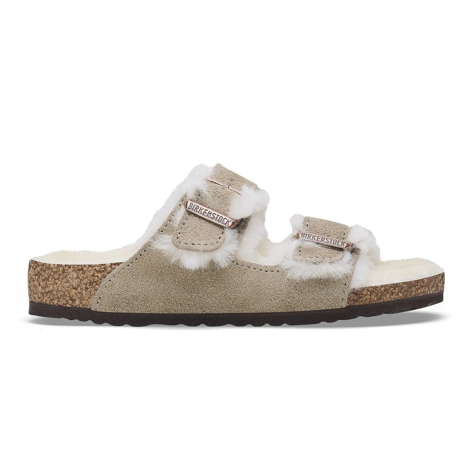 Sandales fille Birkenstock Arizona Shearling Suede Leather/Fur Sandales fille Birkenstock Arizona Shearling Suede Leather/Fur
