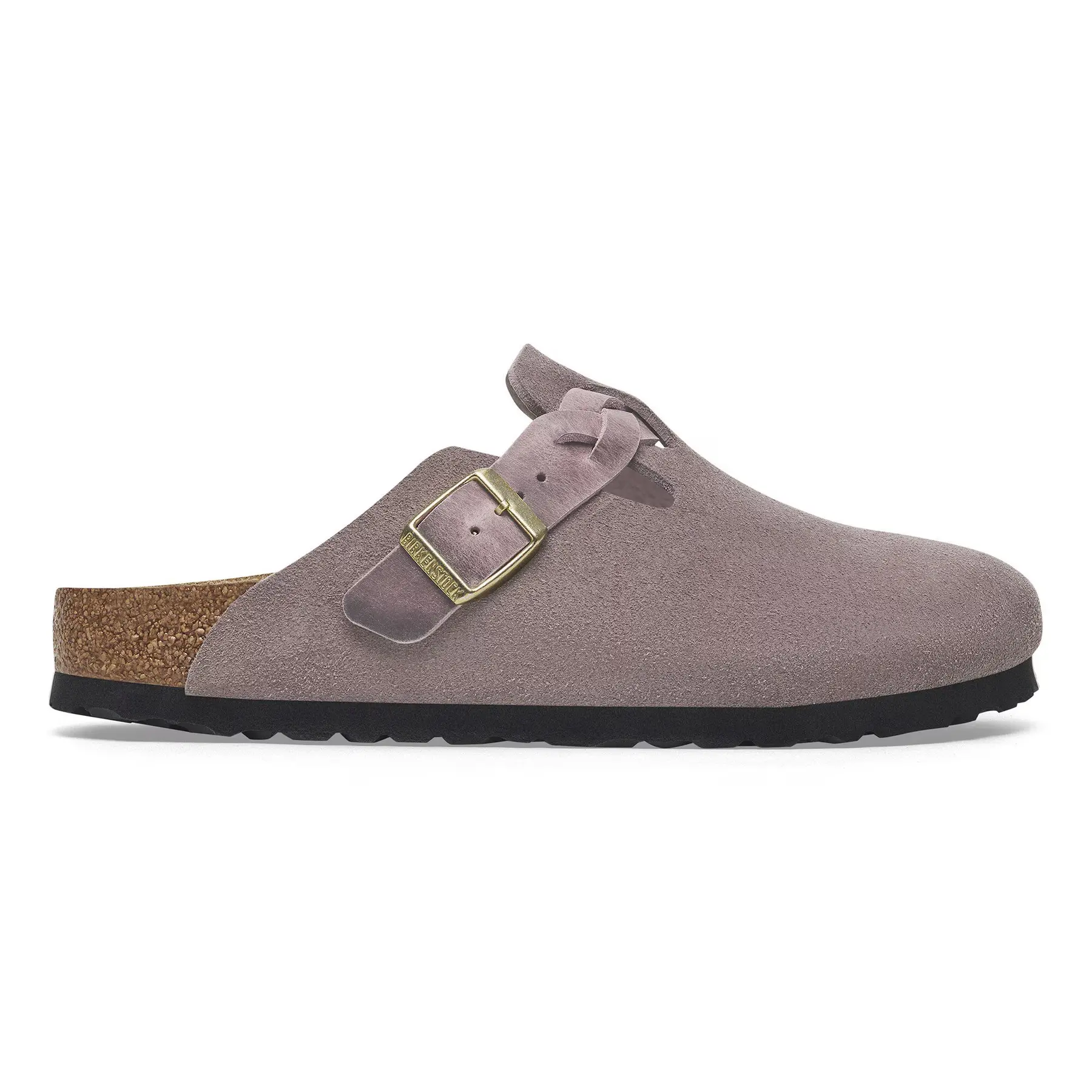 Sabot da donna Birkenstock Boston Braided Suede Leather