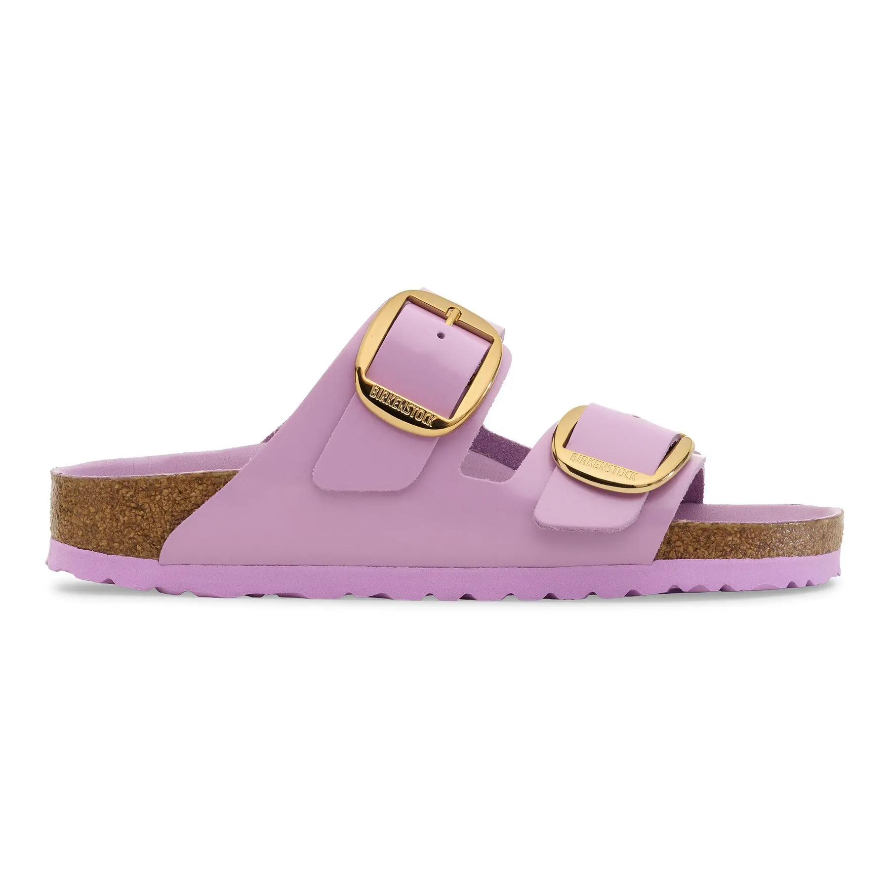 Sandali in pelle verniciata naturale da donna Birkenstock Arizona