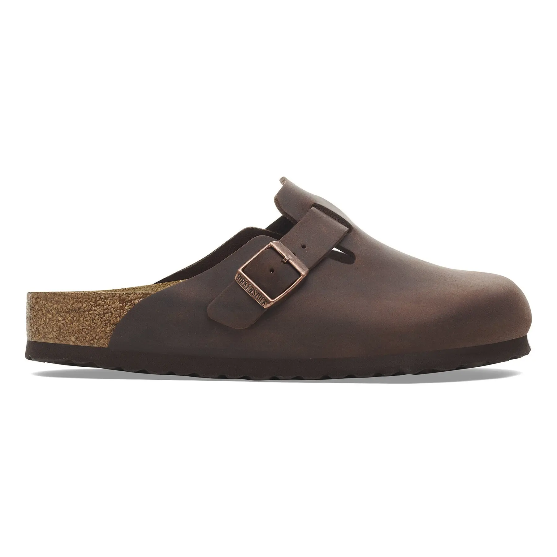 Birkenstock Unisex Marrone Ciabatte Boston Soft Footbed Oiled Leather