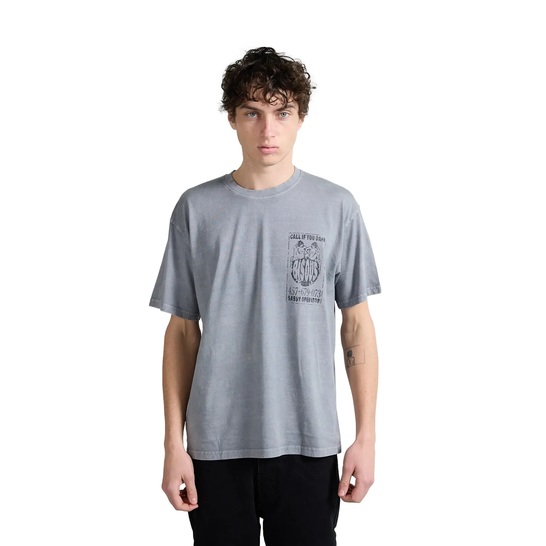 T-shirt Bisous Skateboards Call If You Dare