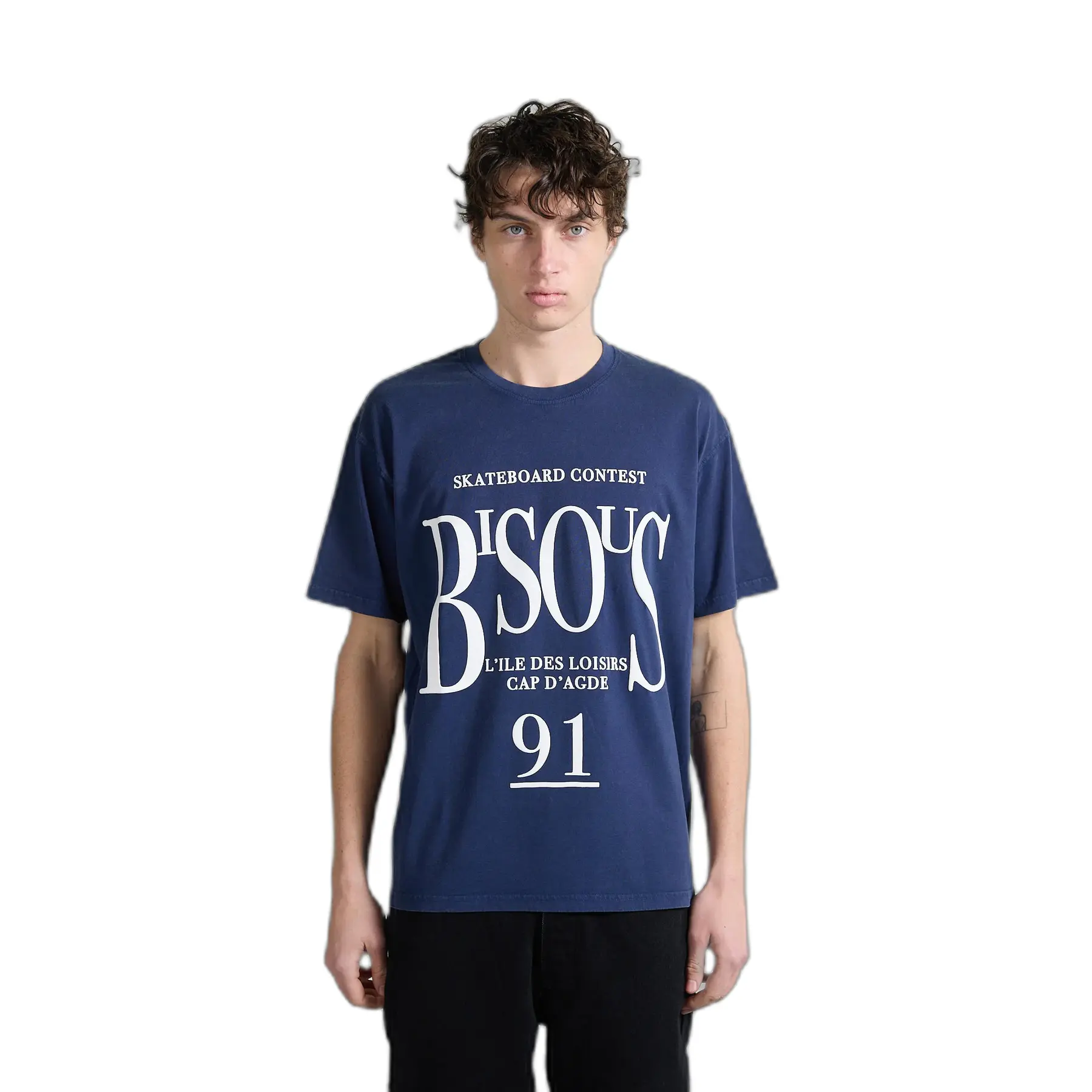 T-shirt Bisous Skateboards Cannes