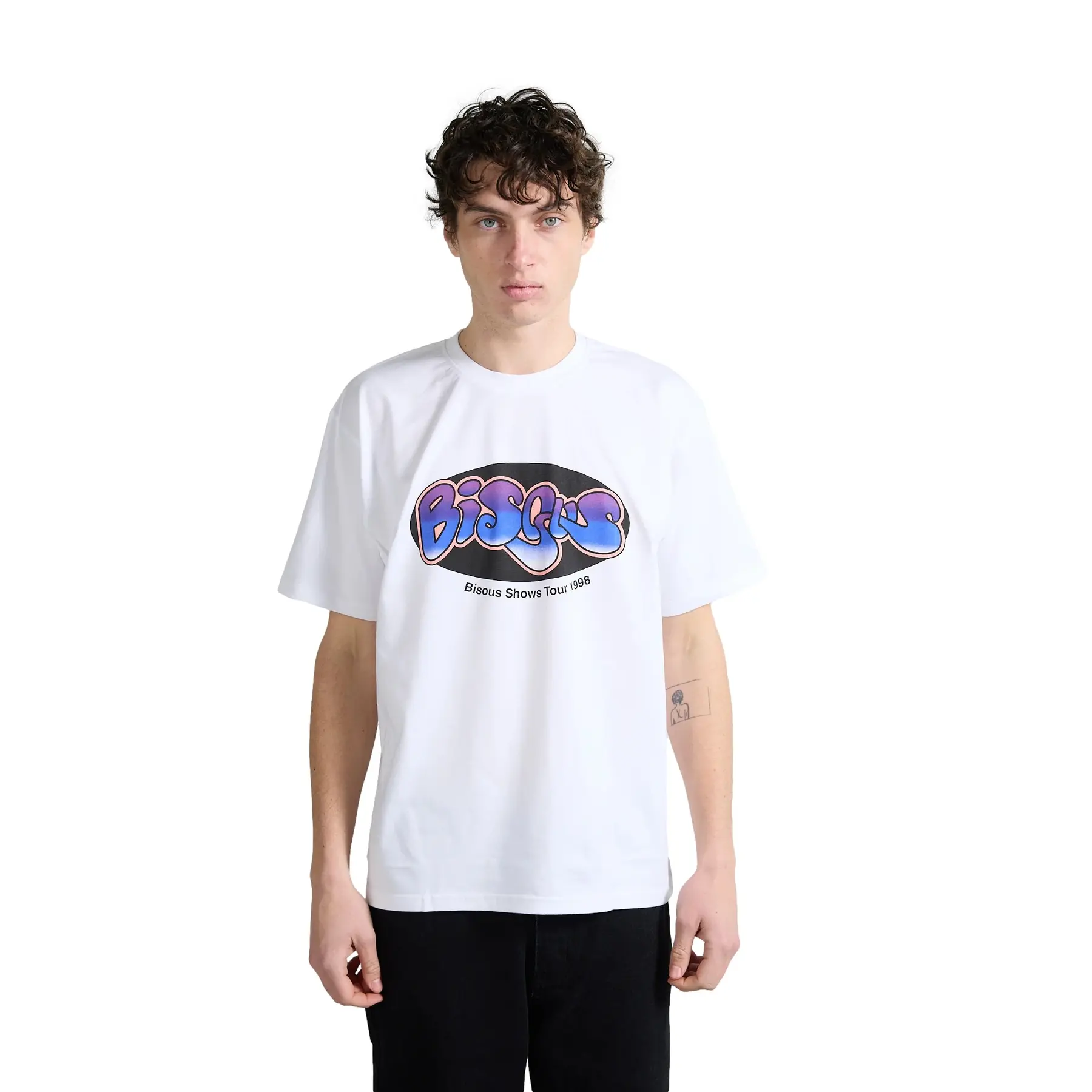 T-shirt Bisous Skateboards Tour Music
