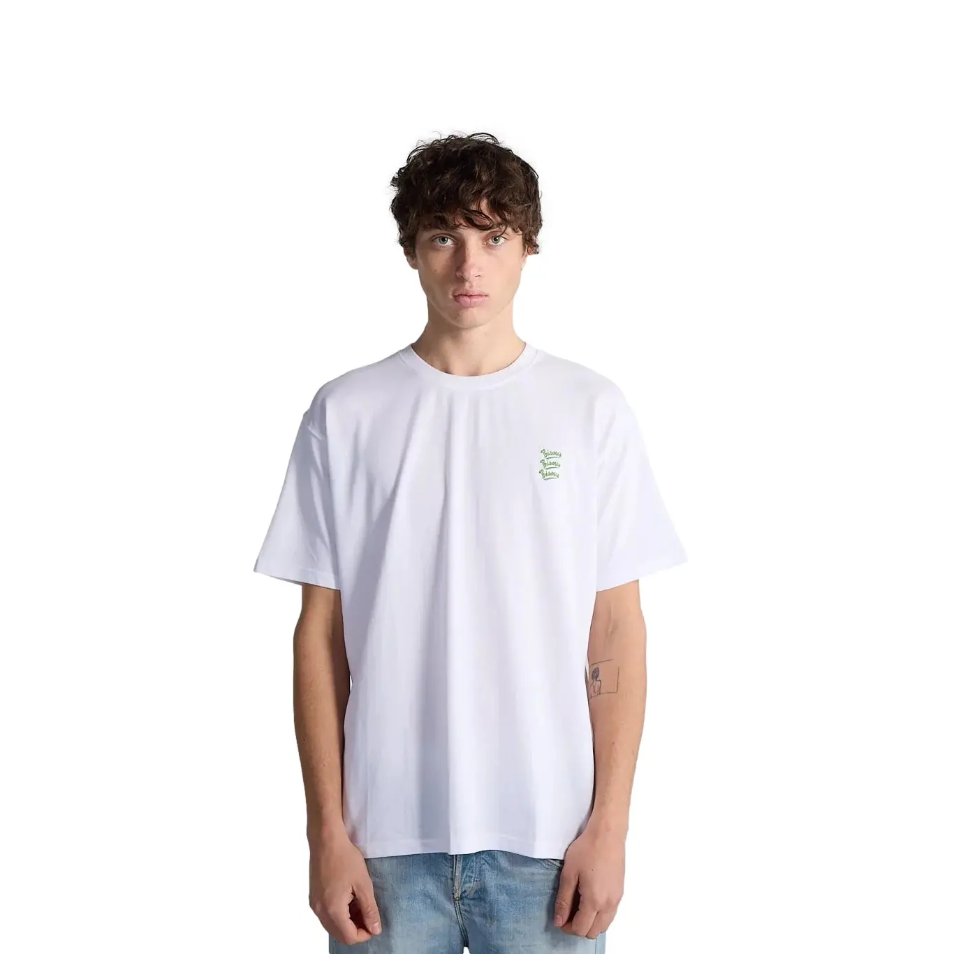Geborduurd T-shirt Bisous Skateboards Gianni