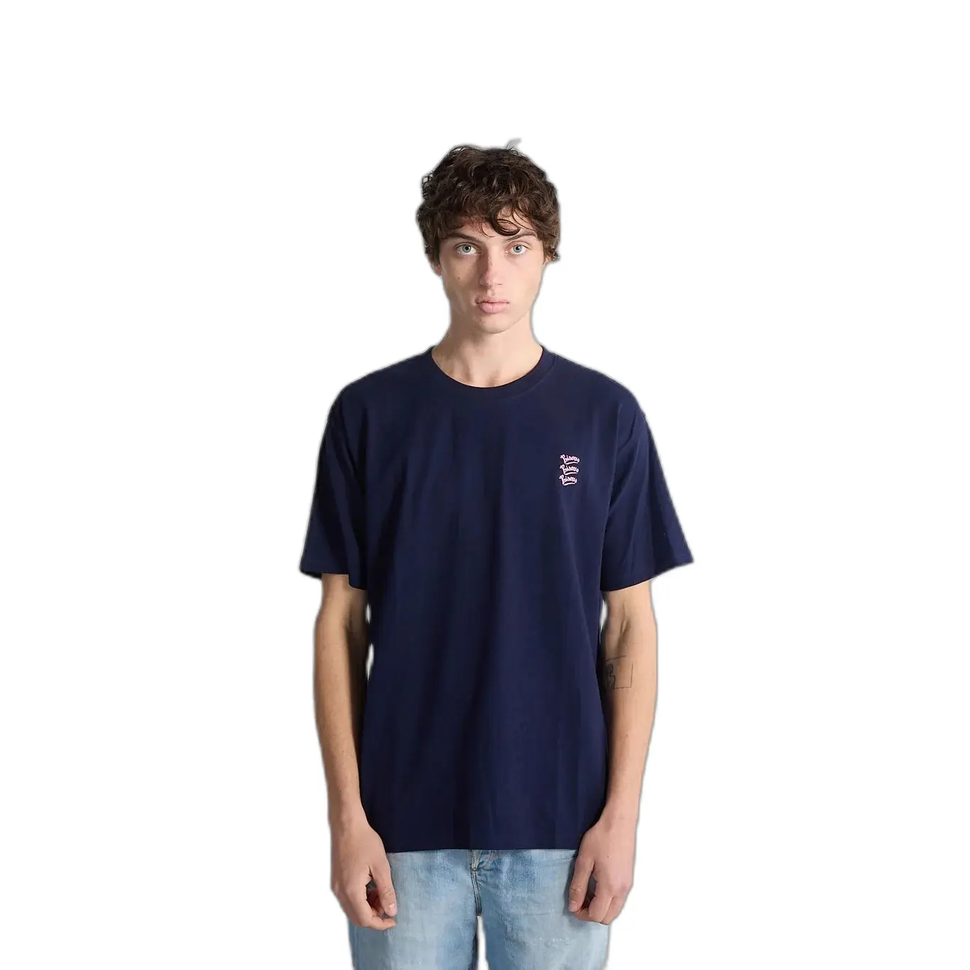 Geborduurd T-shirt Bisous Skateboards Gianni