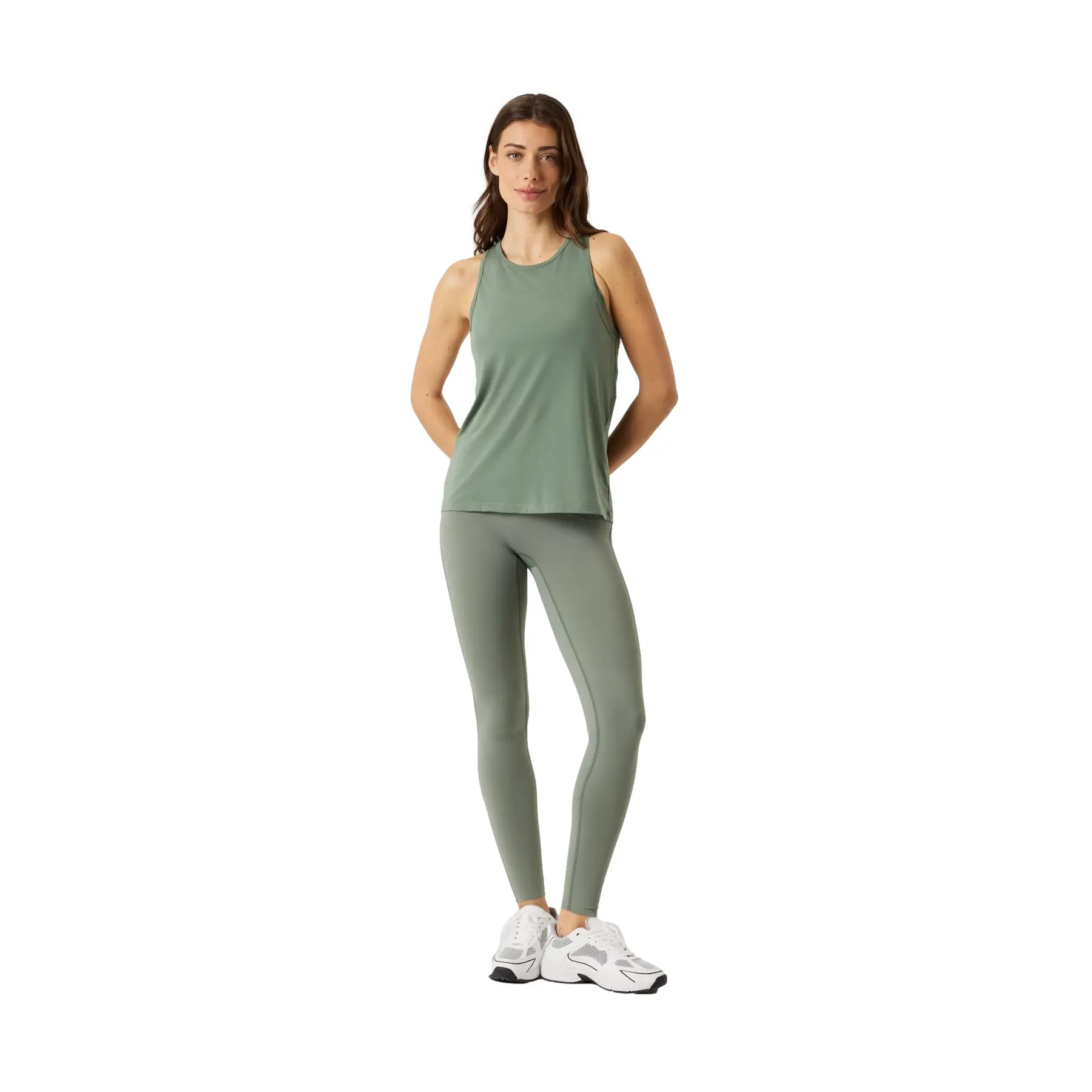 Björn Borg dames Reform Tights - dames sportlegging - groen
