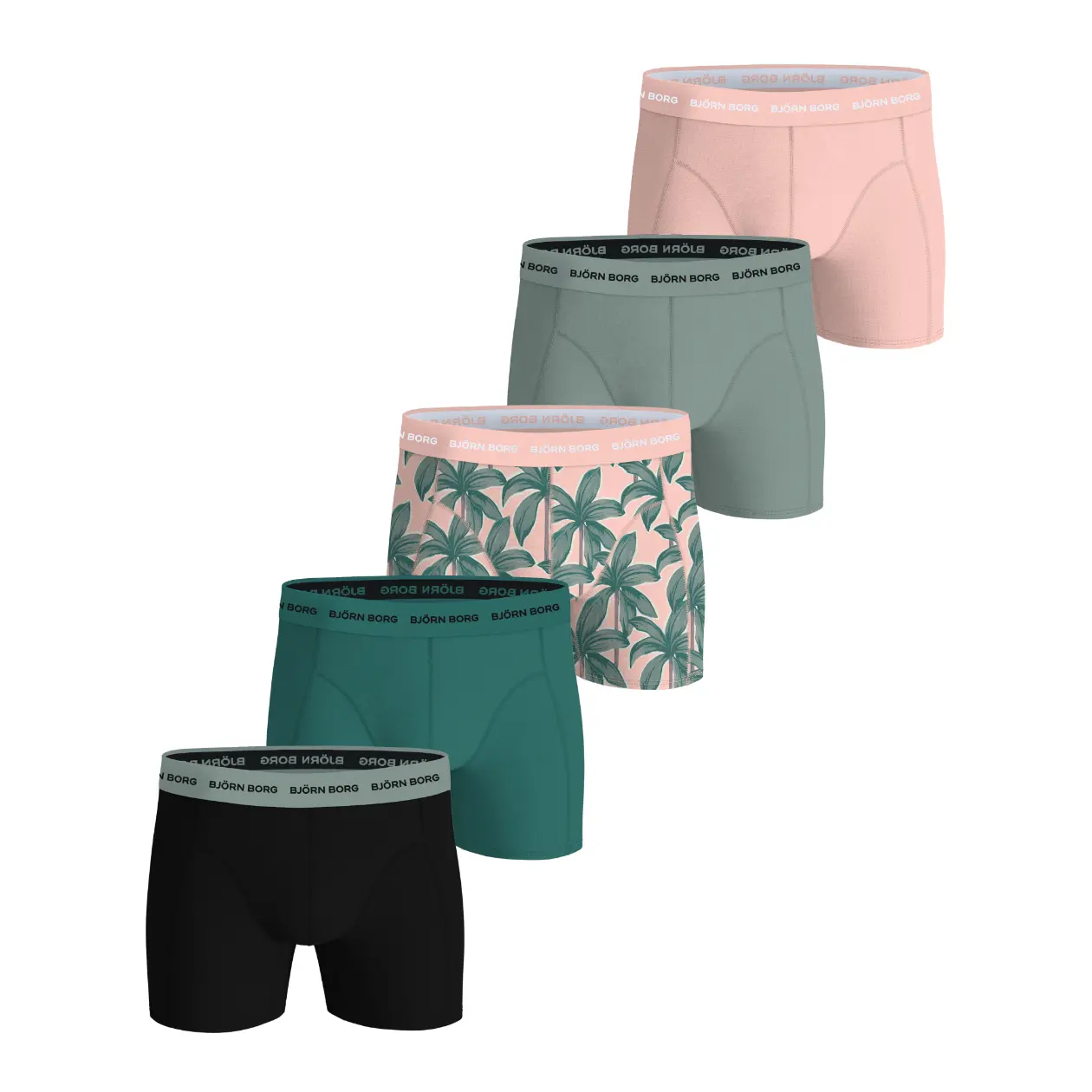 Boxershorts aus Stretch-Baumwolle Björn Borg (x5)