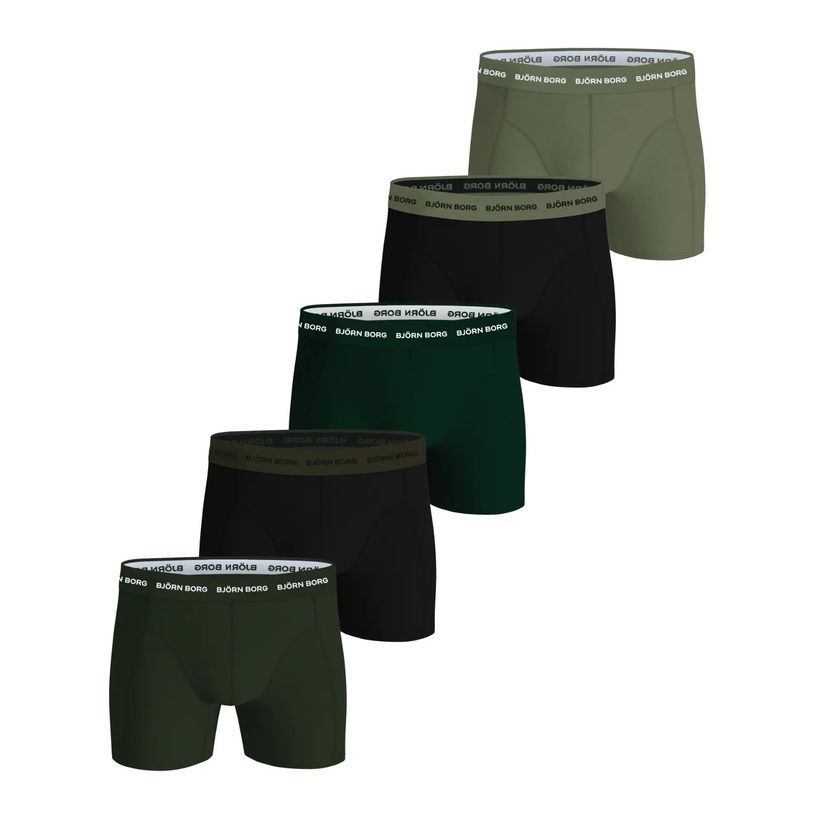 Katoenen stretch boxershorts Björn Borg (x5)