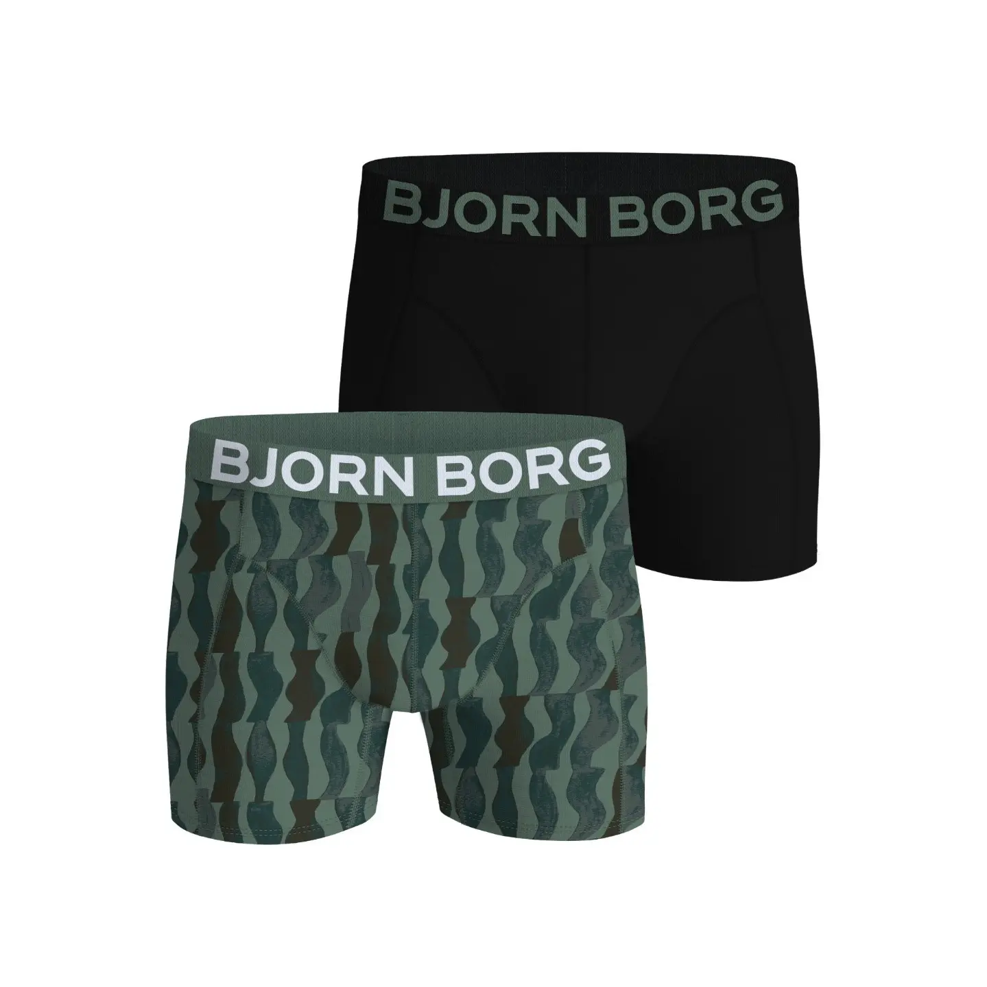 Dehnbare Baumwoll-Boxershorts Björn Borg (x2)