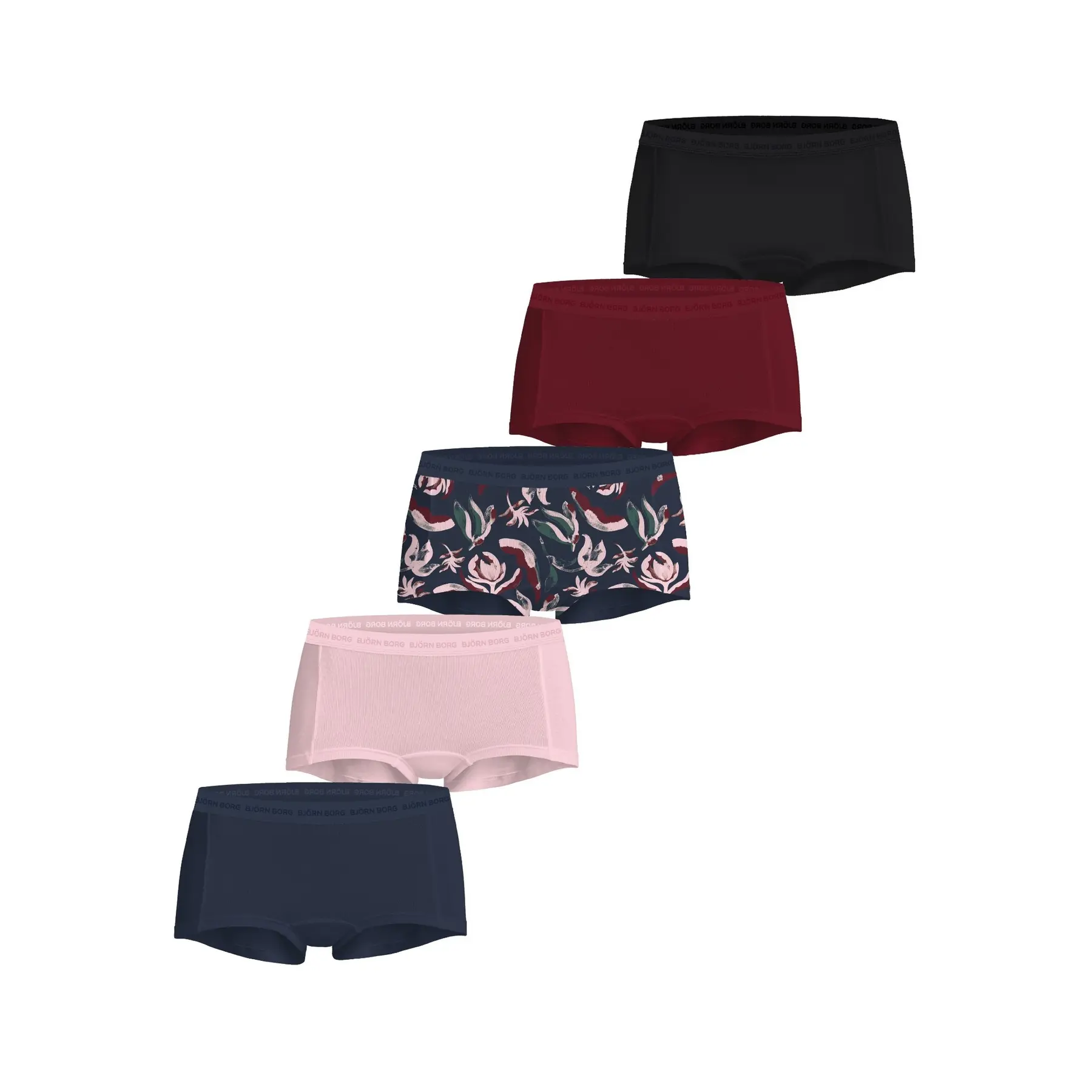Katoenen boxershorts voor dames Björn Borg Everyday (x5)
