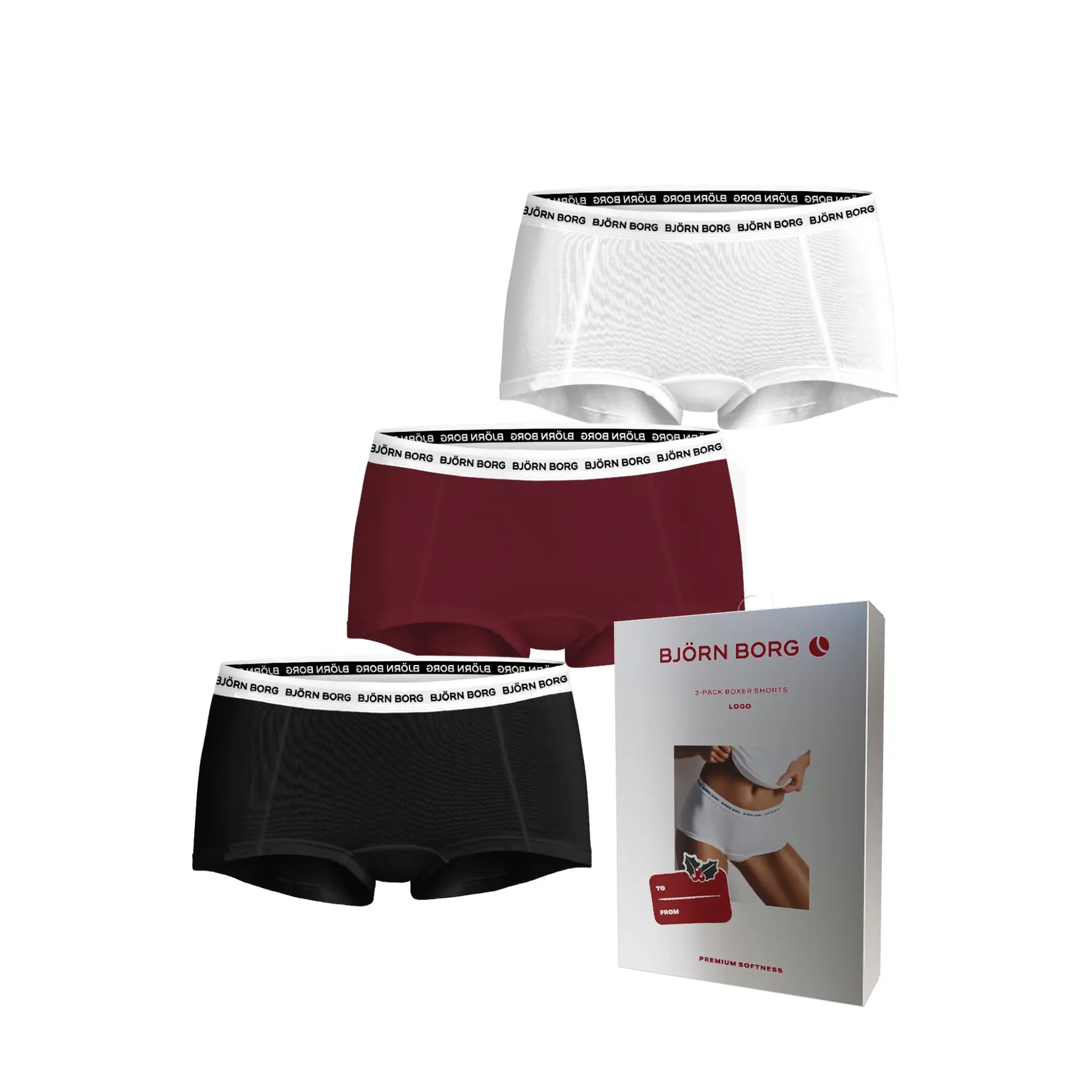 Dames boxershorts Björn Borg Logo (x3)