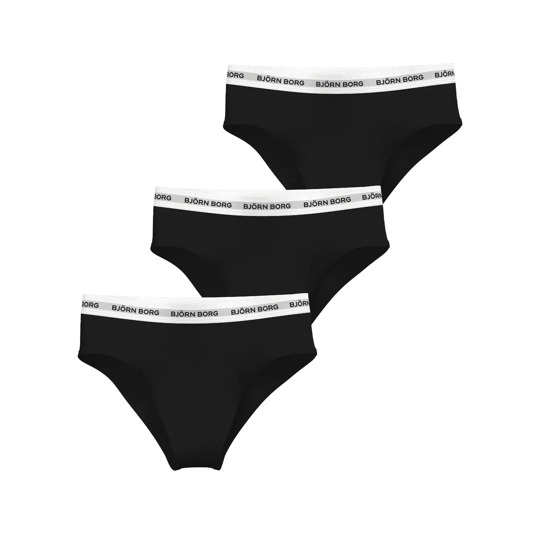 Höschen mit hoher Taille, Damen Björn Borg Logo Brief (x3)