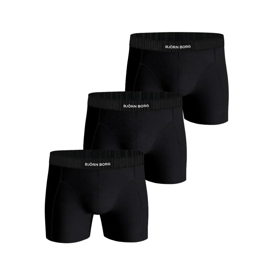 Dehnbare Bio-Baumwoll-Boxershorts Björn Borg (x3)