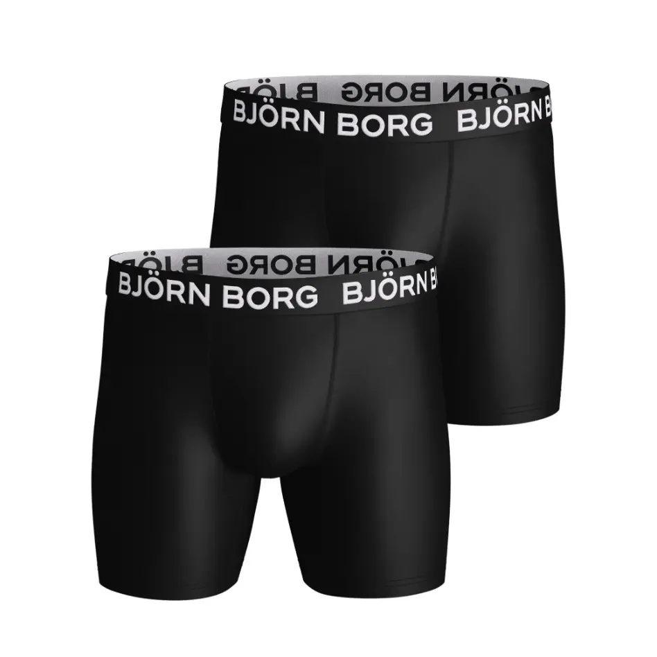 Mikrofaser-B Boxer Björn Borg (x2) - Farbe: Schwarz