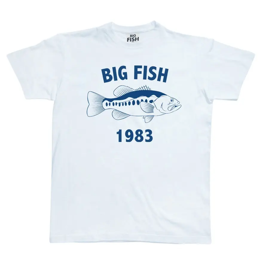 T-shirt Black Bass Logo Big Fish