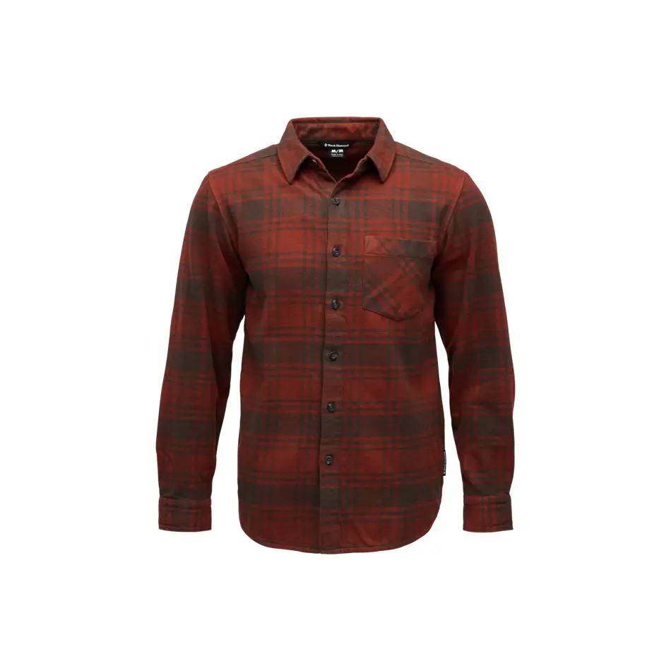Langarmhemd aus Flanell Black Diamond Project