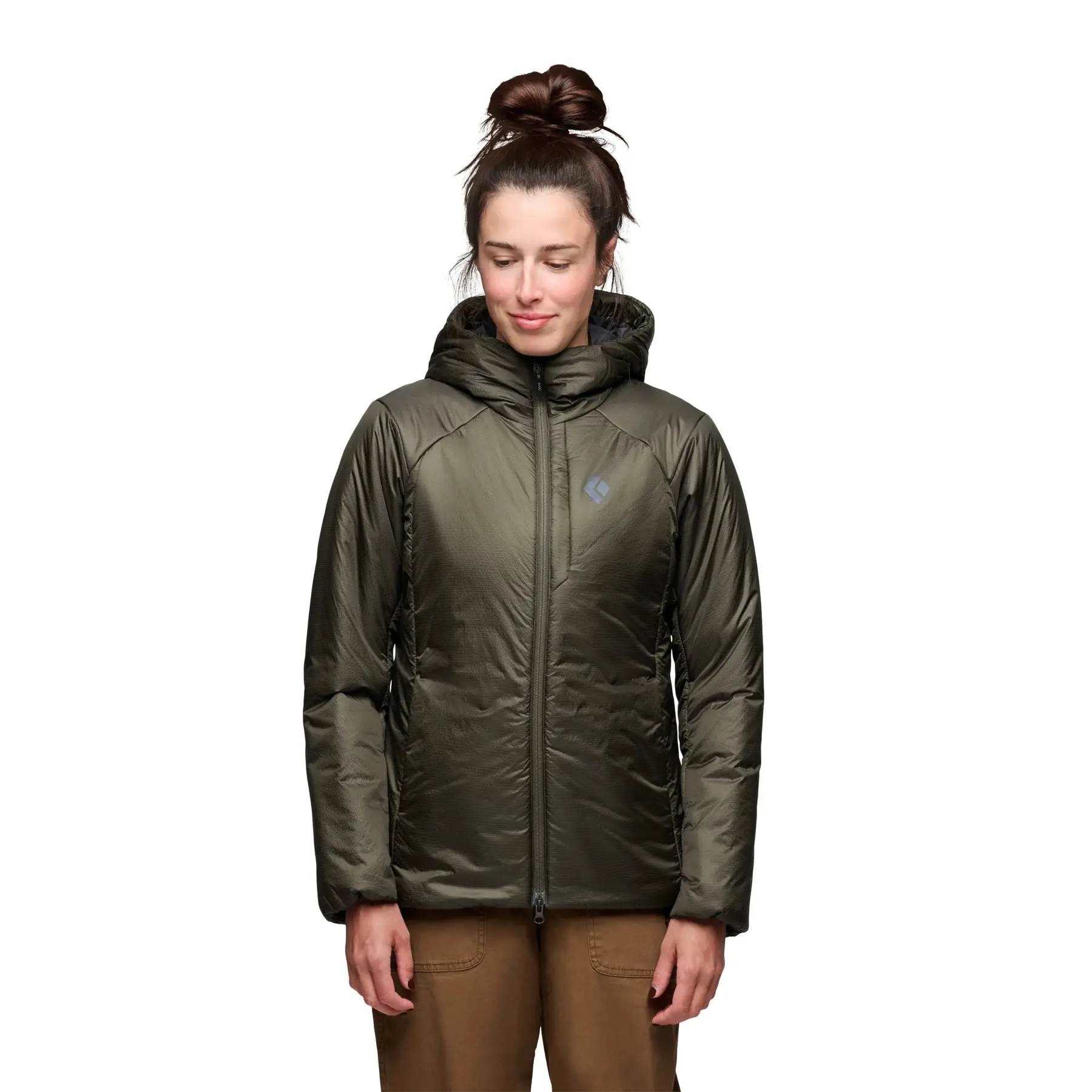 Windjacke mit Kapuze, Damen Black Diamond Solution 3.0