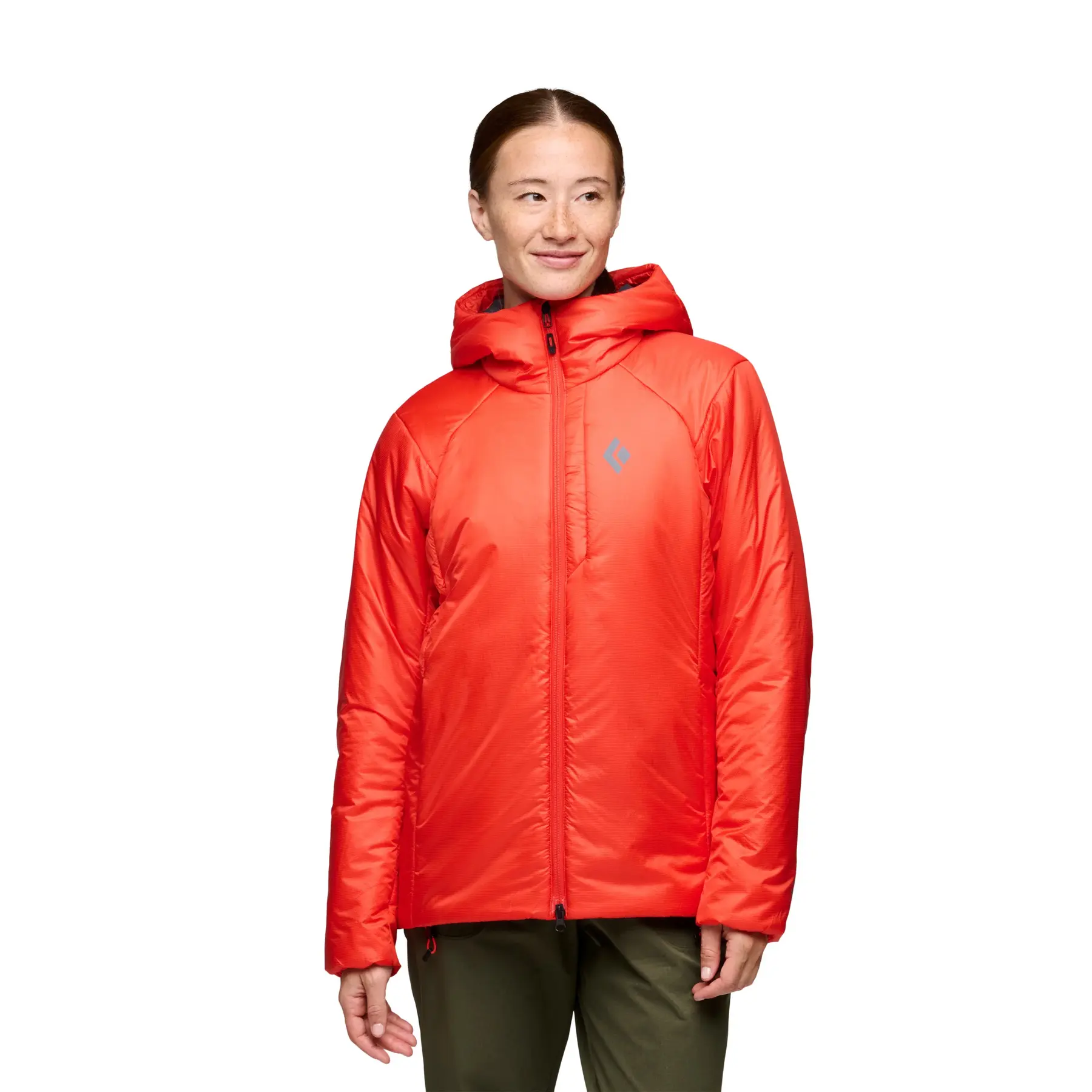 Windjacke mit Kapuze, Damen Black Diamond Solution 3.0
