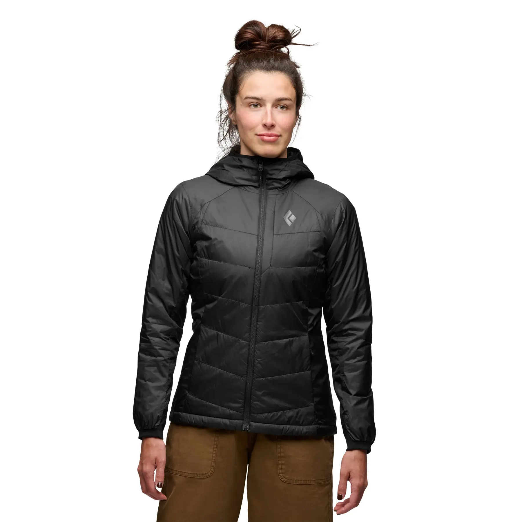 Windjacke mit Kapuze, Damen Black Diamond Solution 2.0