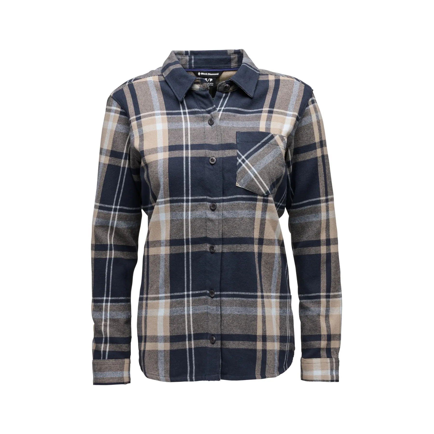 Vrouwenblouse Black Diamond Project Flannel