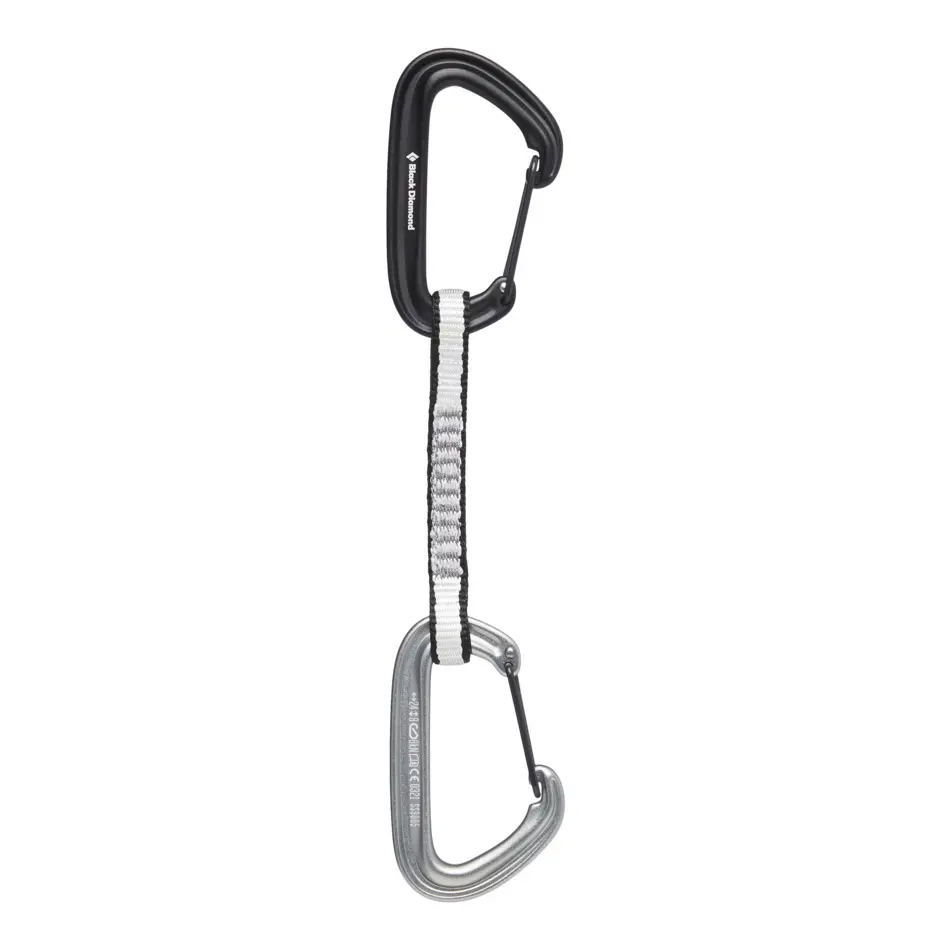 Ziehharmonika zum Bergsteigen Black Diamond Litewire Quickdraw