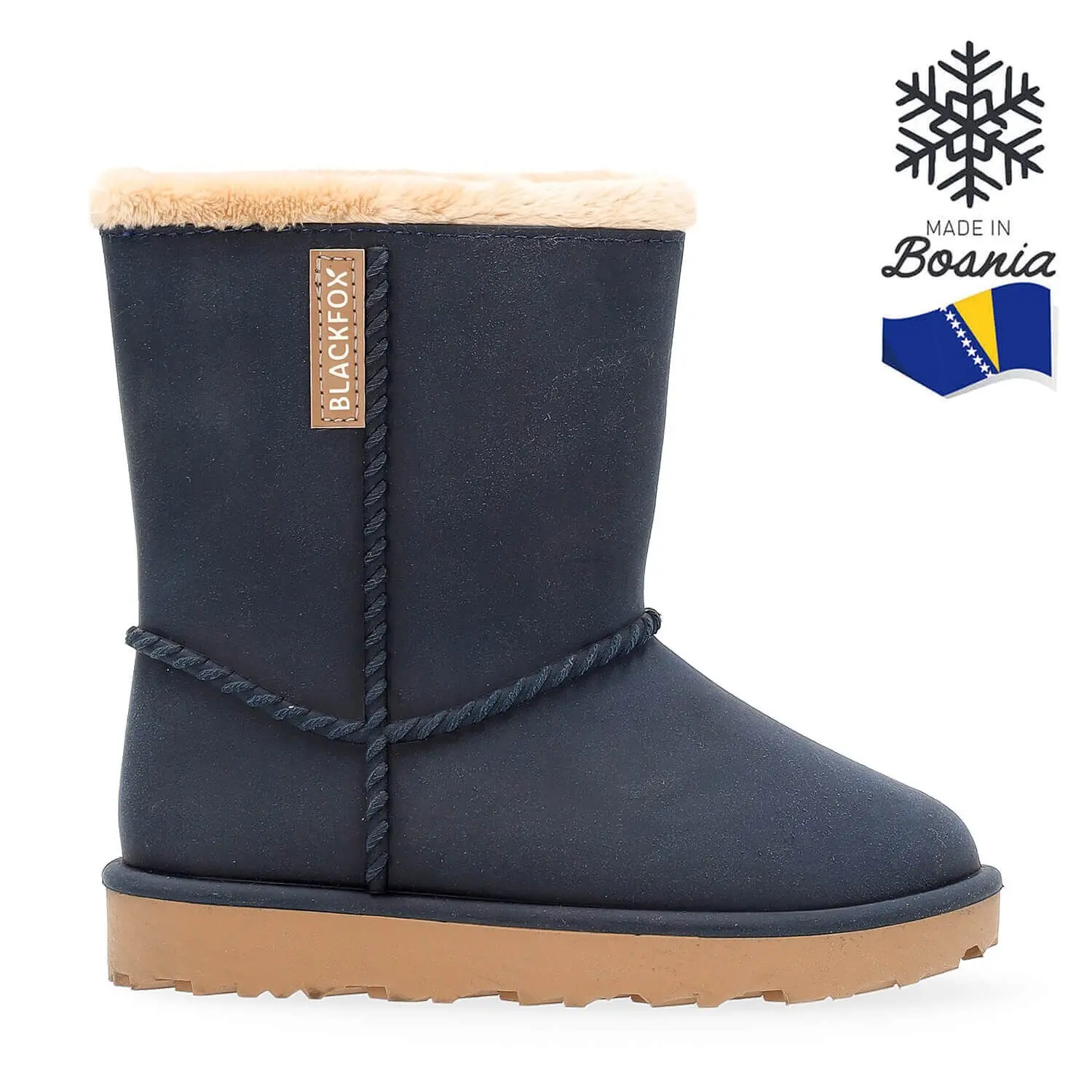 Fleece Lined Riding Boots Child Black Fox Cheyennetoo