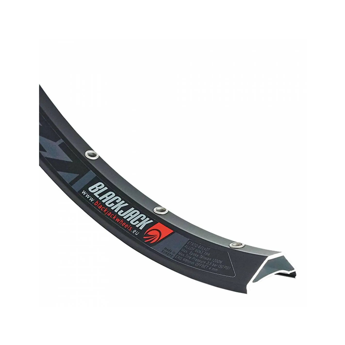 Asymmetrische rand Black Jack Ready