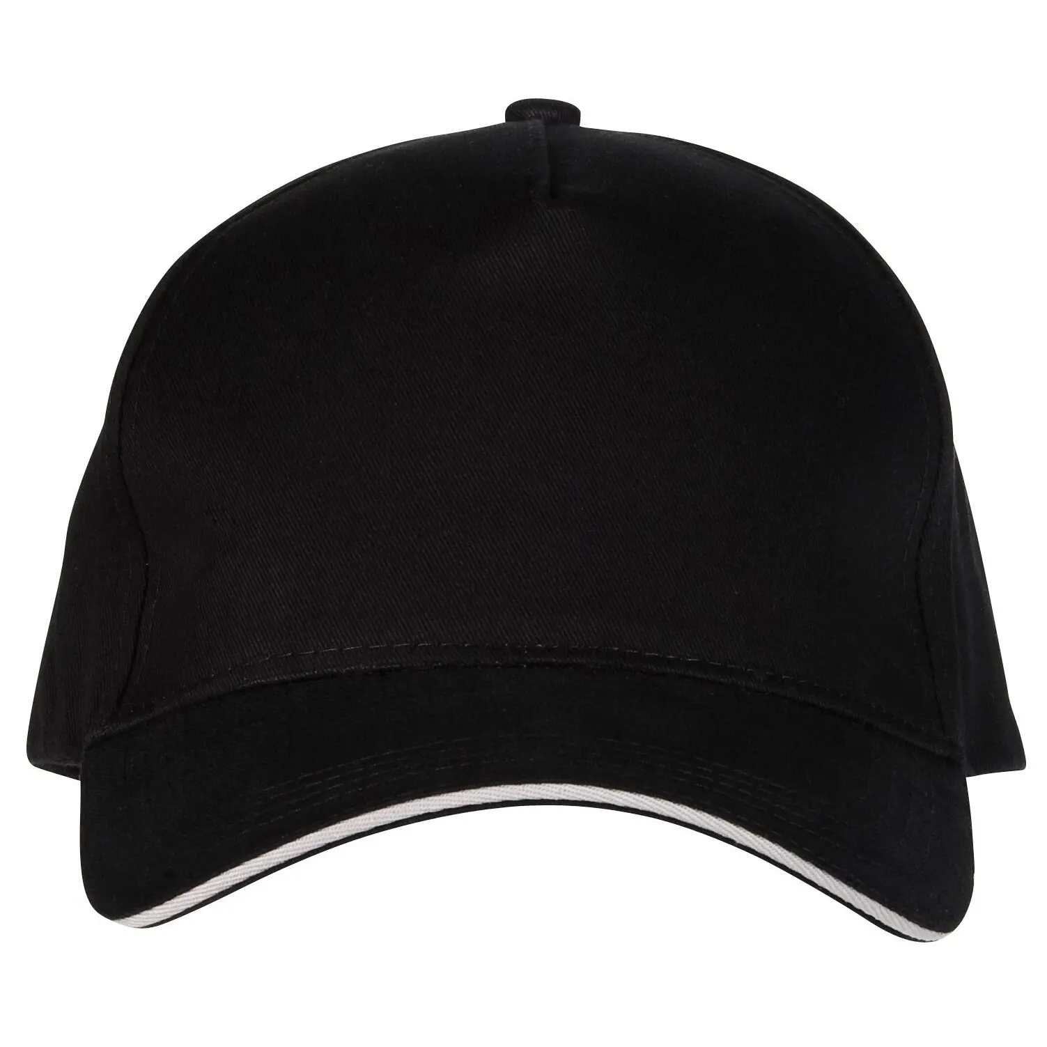 Cappellino 5 pannelli Black & Match