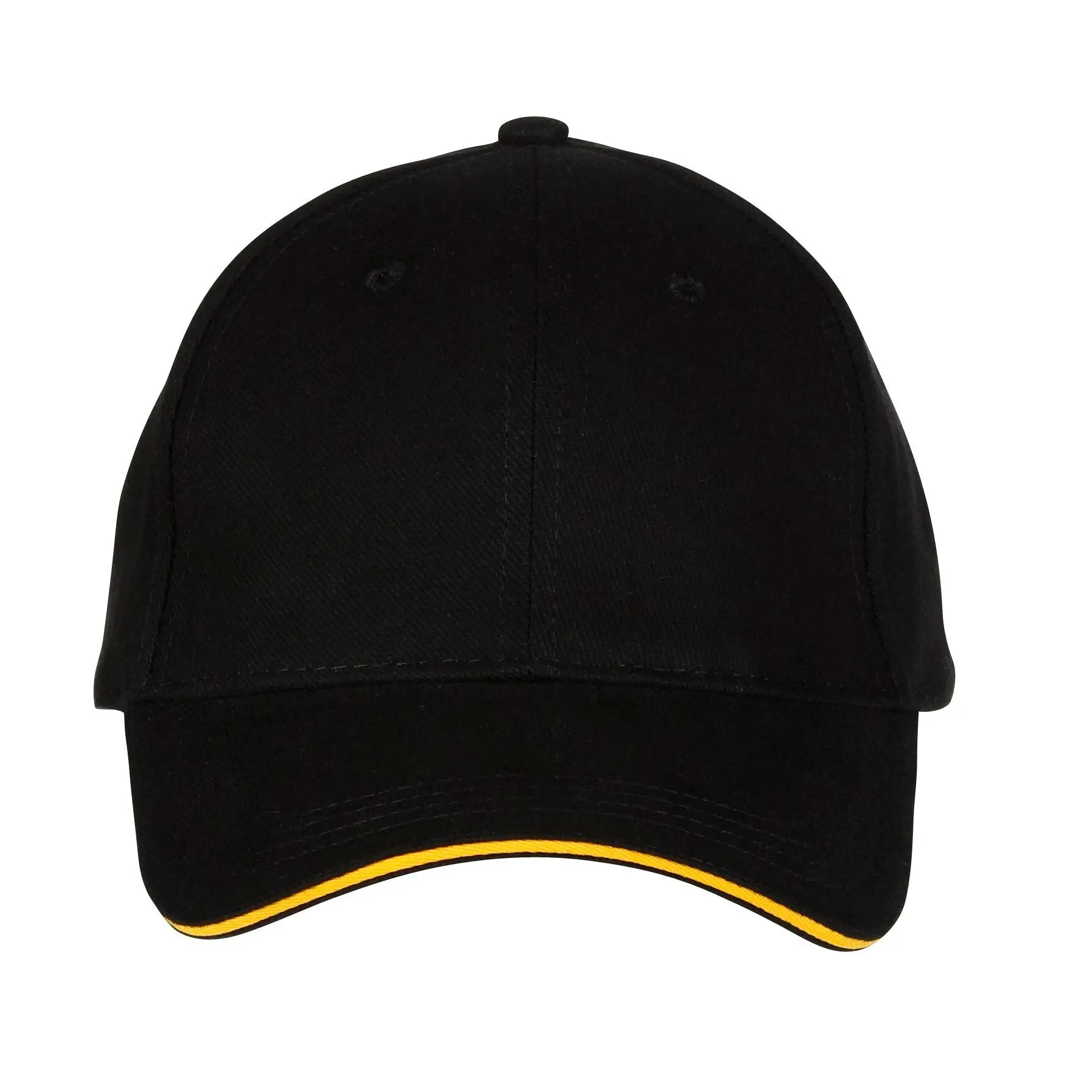 Cappellino 6 pannelli Black & Match