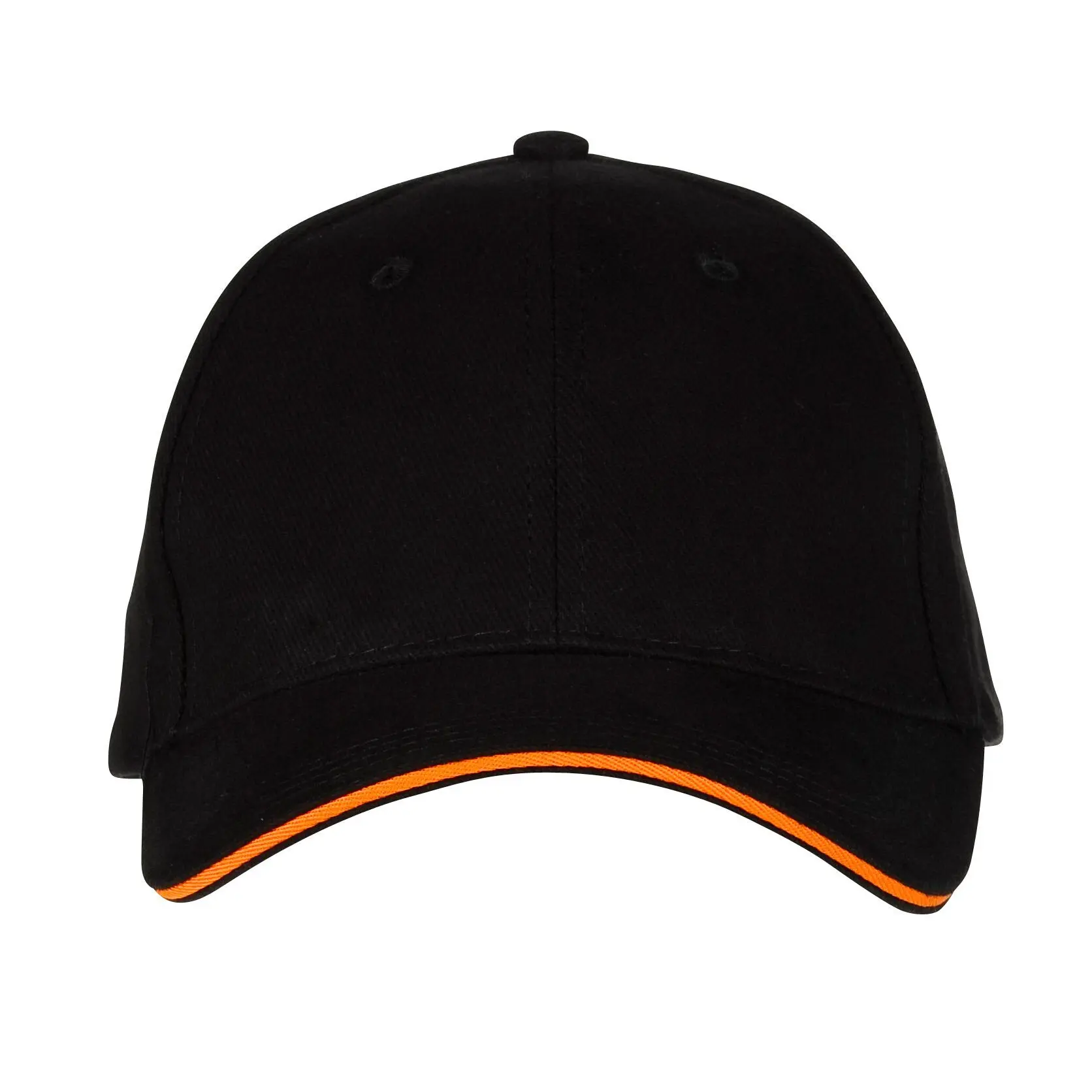 Cappellino 6 pannelli Black & Match