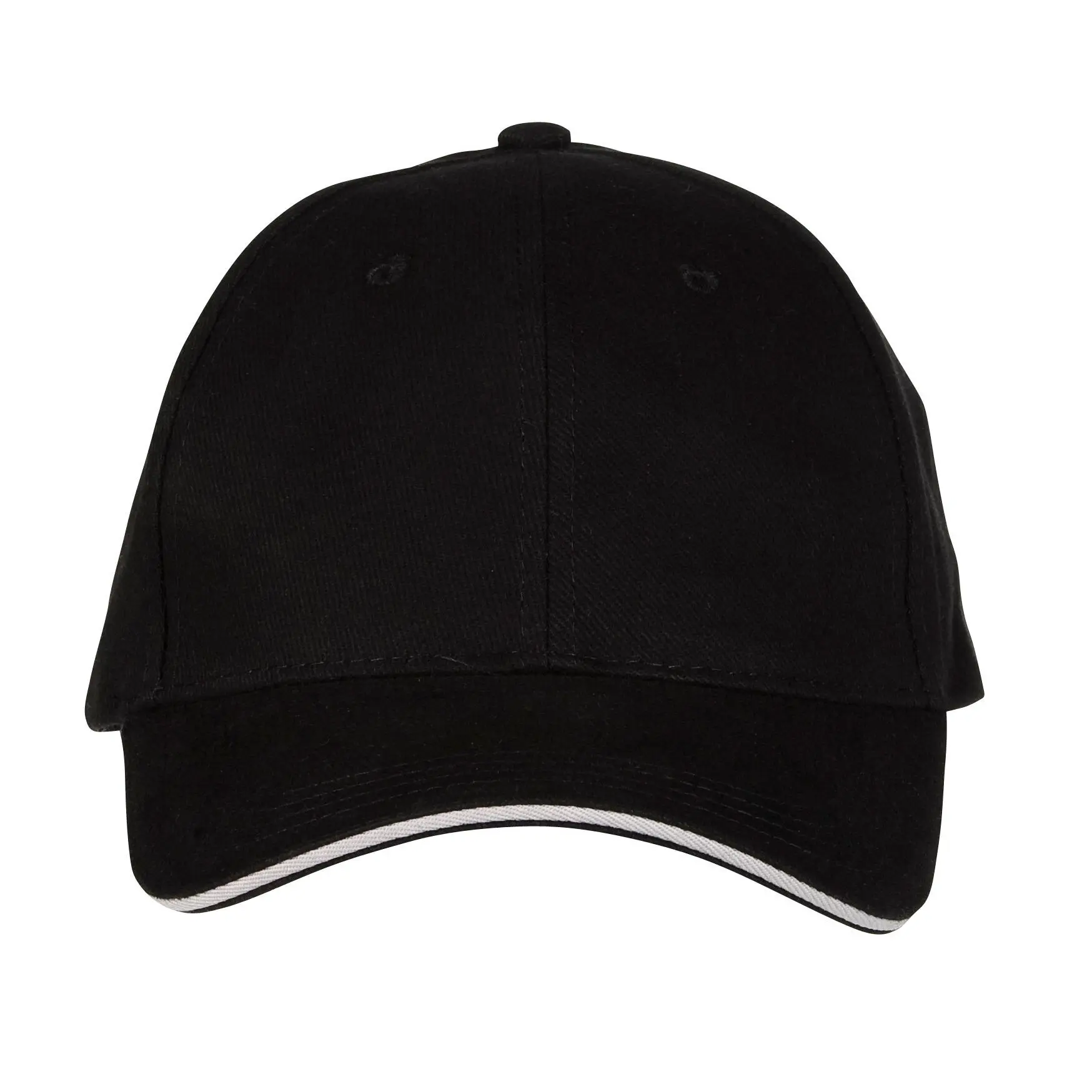 Cappellino 6 pannelli Black & Match