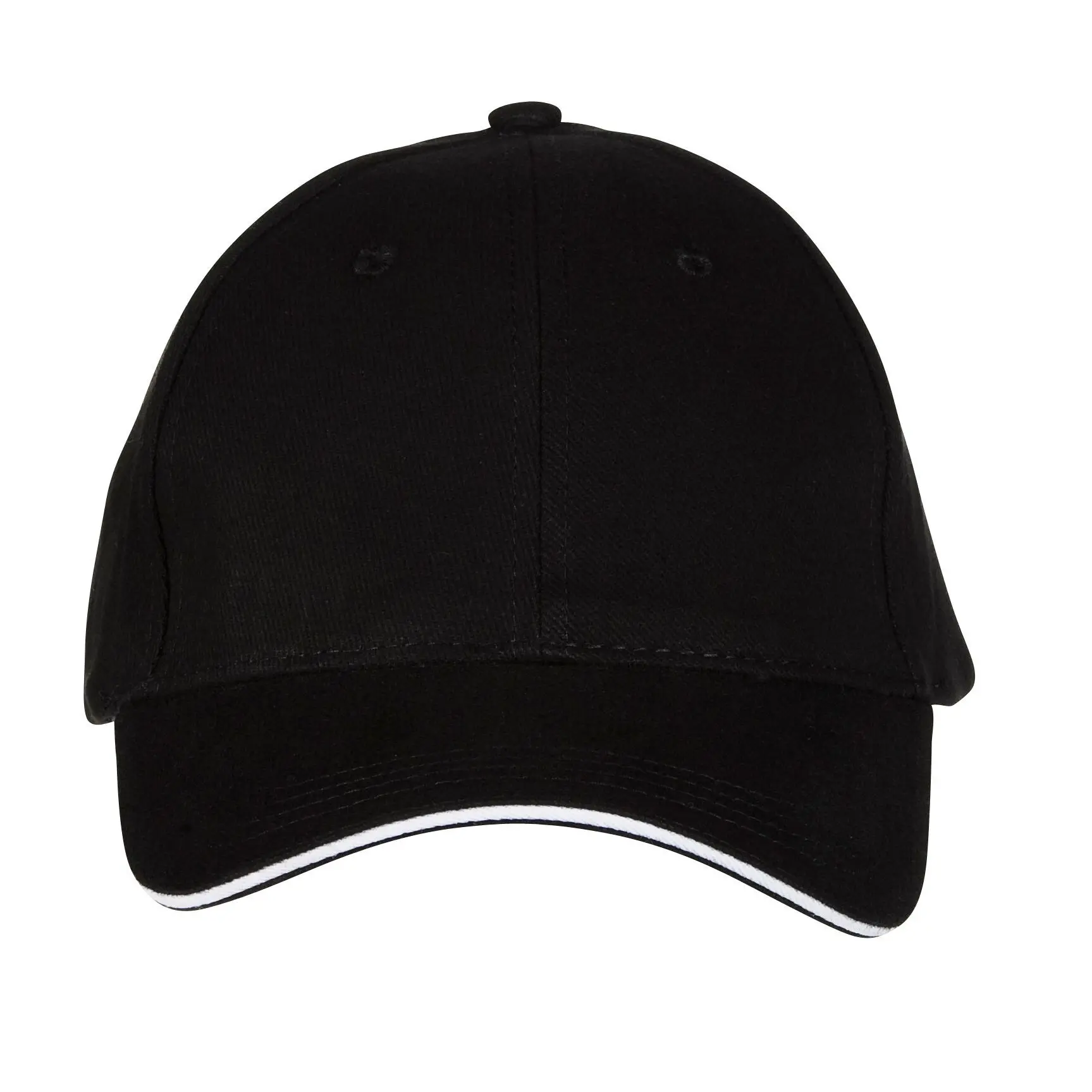 Cappellino 6 pannelli Black & Match