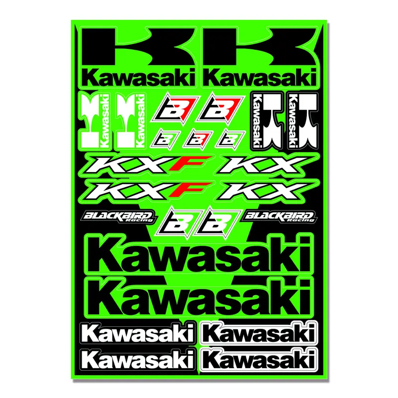 Kit Dekoration Motorrad Sticker Set Blackbird Racing Kawasaki