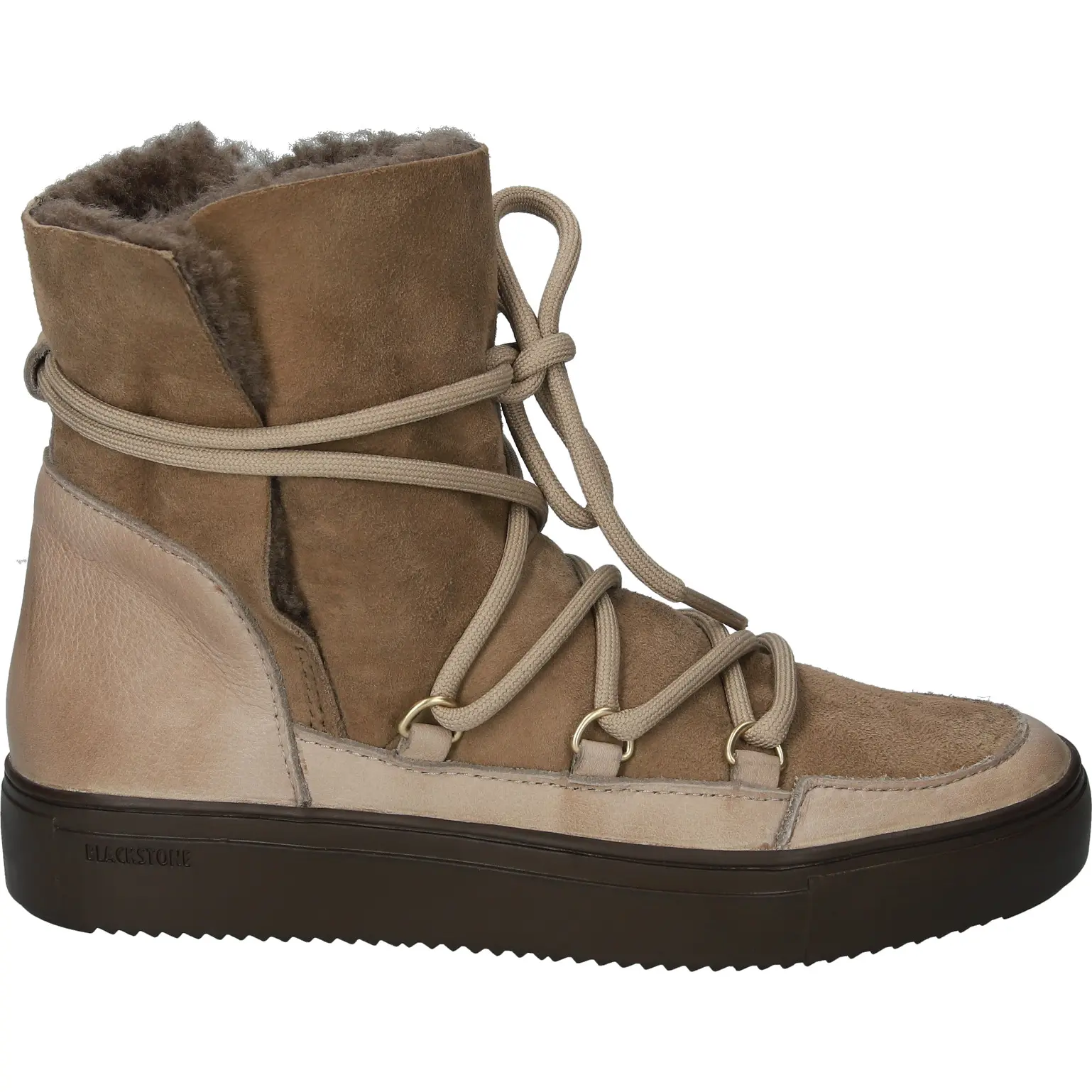 Scarponcini rivestiti di ecopelliccia da donna Blackstone High Top