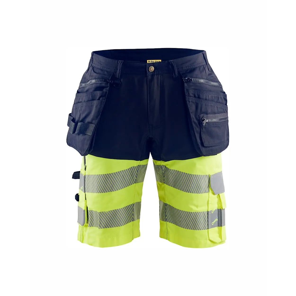 Blaklader Unisex Blau Kurze Hochsichtbare 4D-Stretch