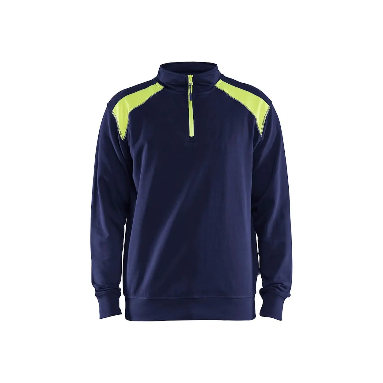 Felpa bicolore con collo trucker Blaklader