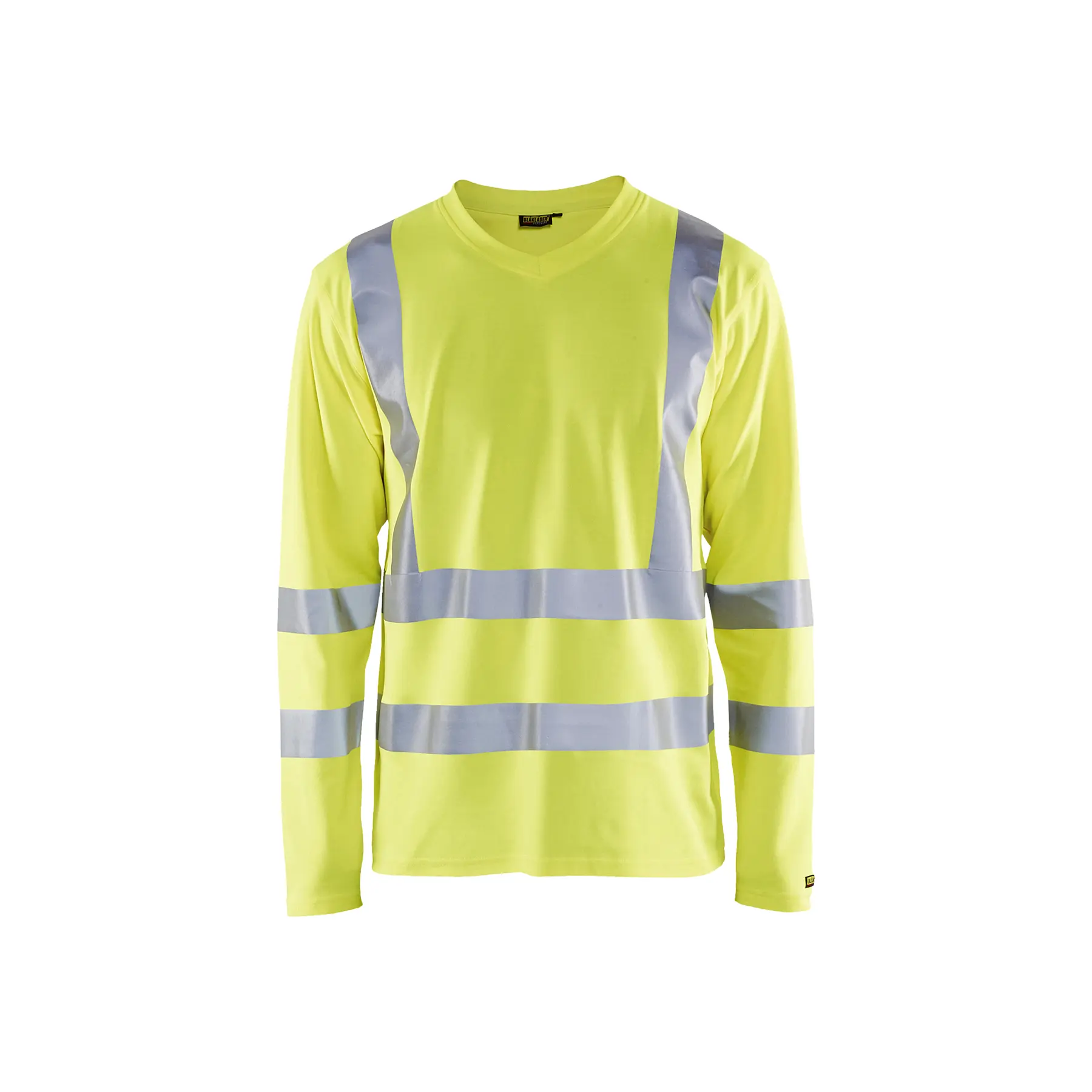 T-shirtnti-uv a maniche lunghe con scollo a V ad alta visibilità Blaklader