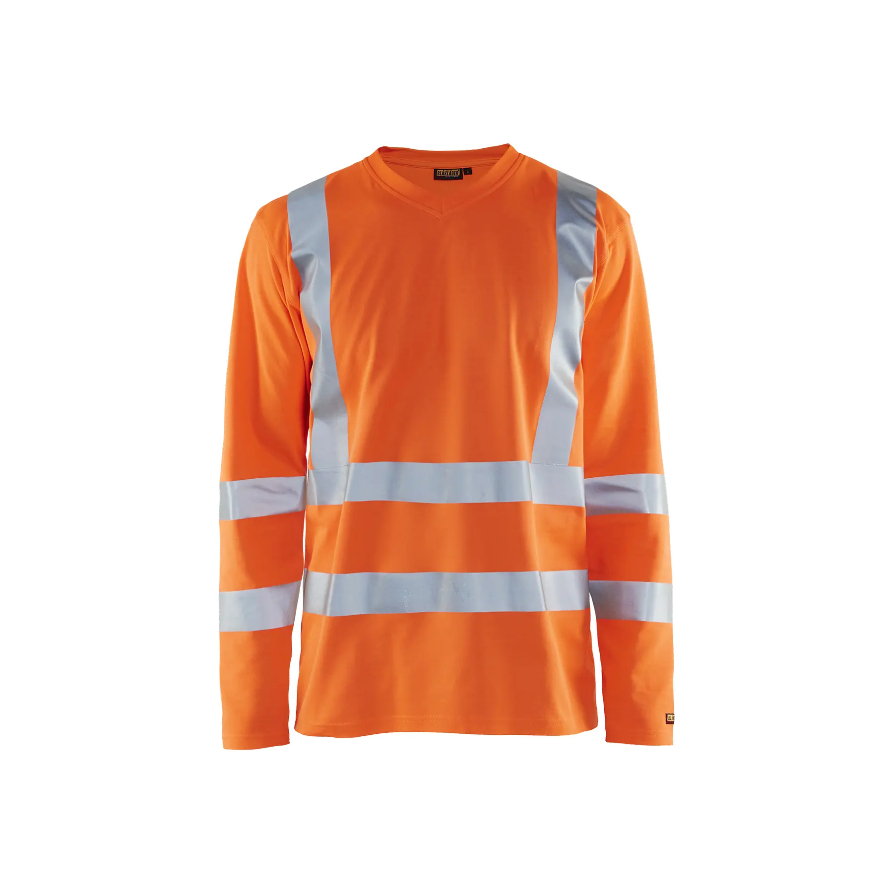 T-shirtnti-uv a maniche lunghe con scollo a V ad alta visibilità Blaklader