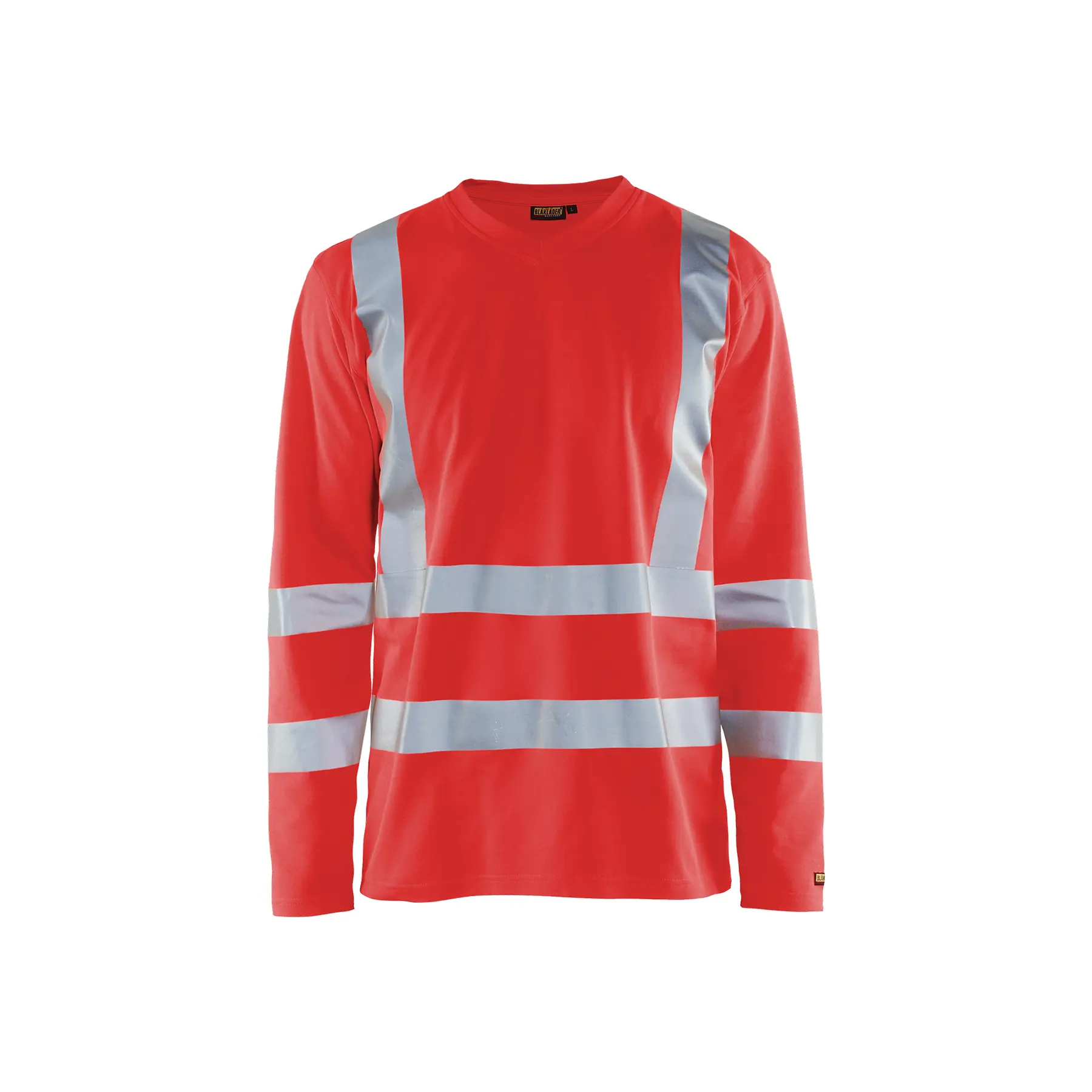 T-shirtnti-uv a maniche lunghe con scollo a V ad alta visibilità Blaklader