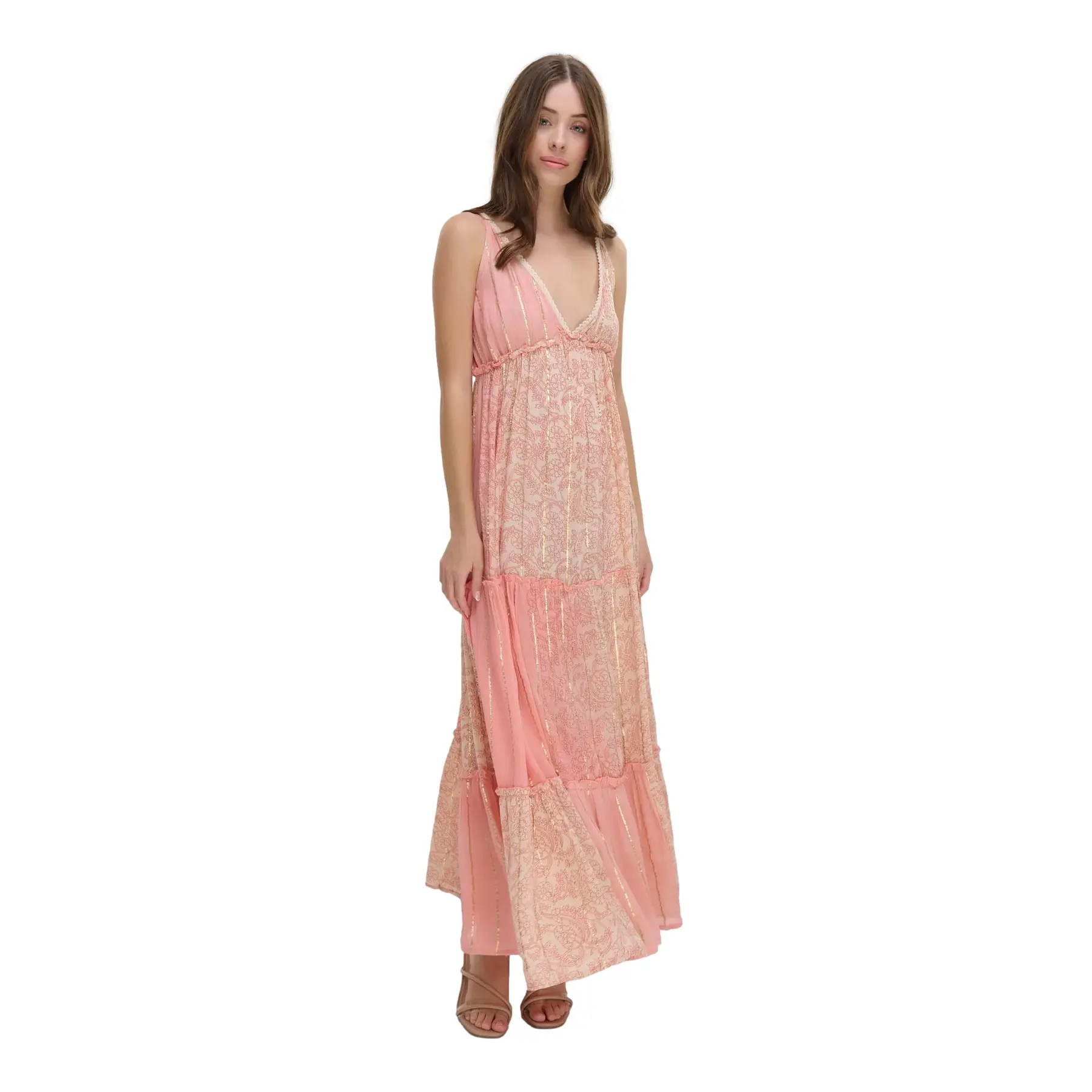 Maxi jurk zonder mouwen voor dames Ble Resort Collection